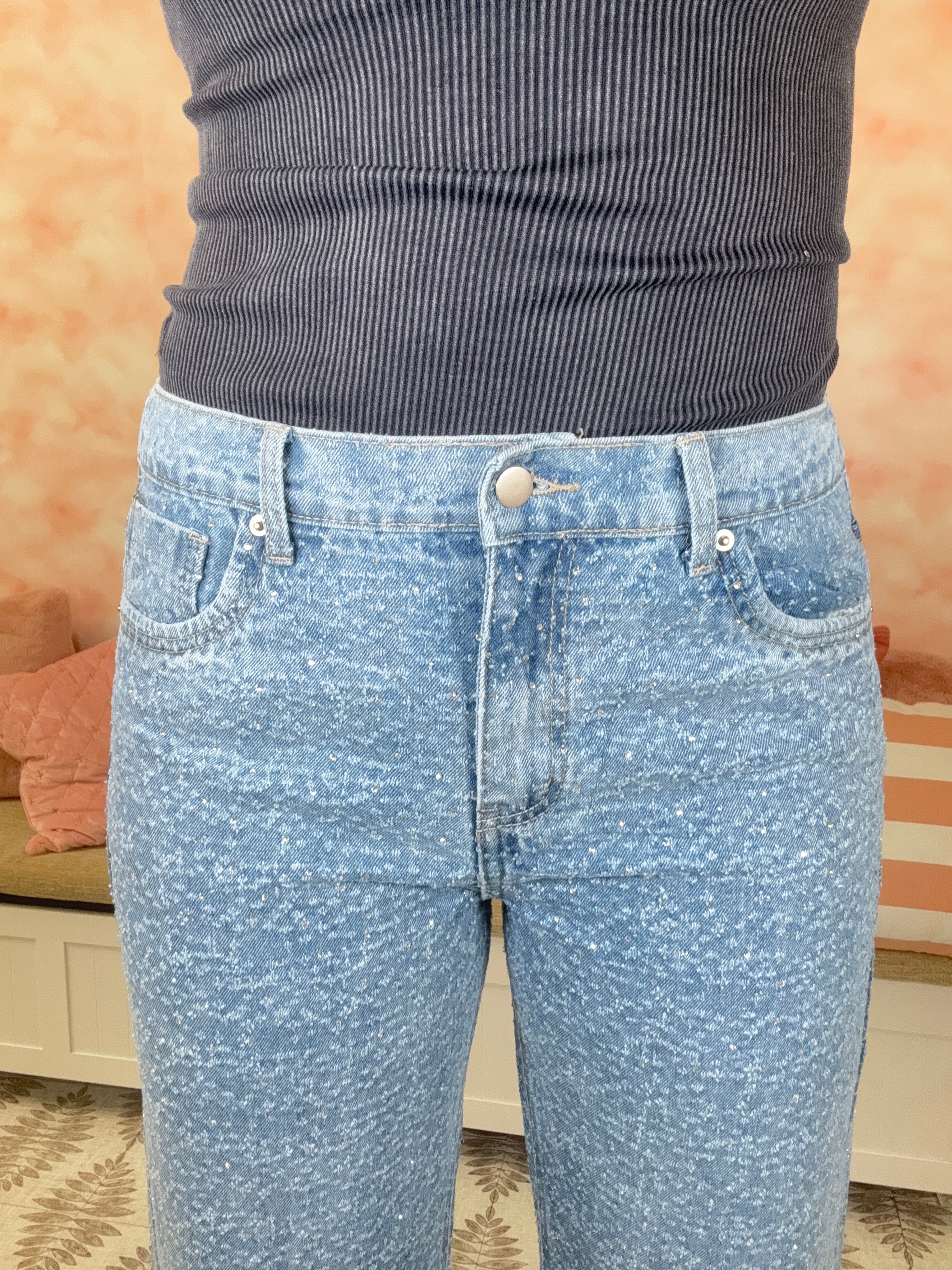 Oli & Hali Rhinestone Embellished Jeans