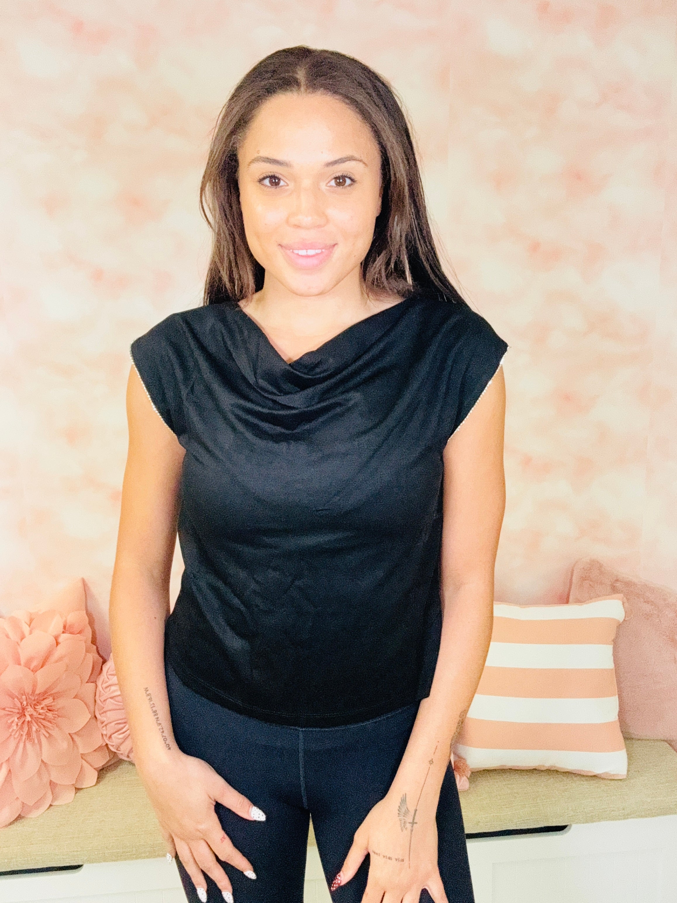 The Greii Jewel Lined Sleeveless Top