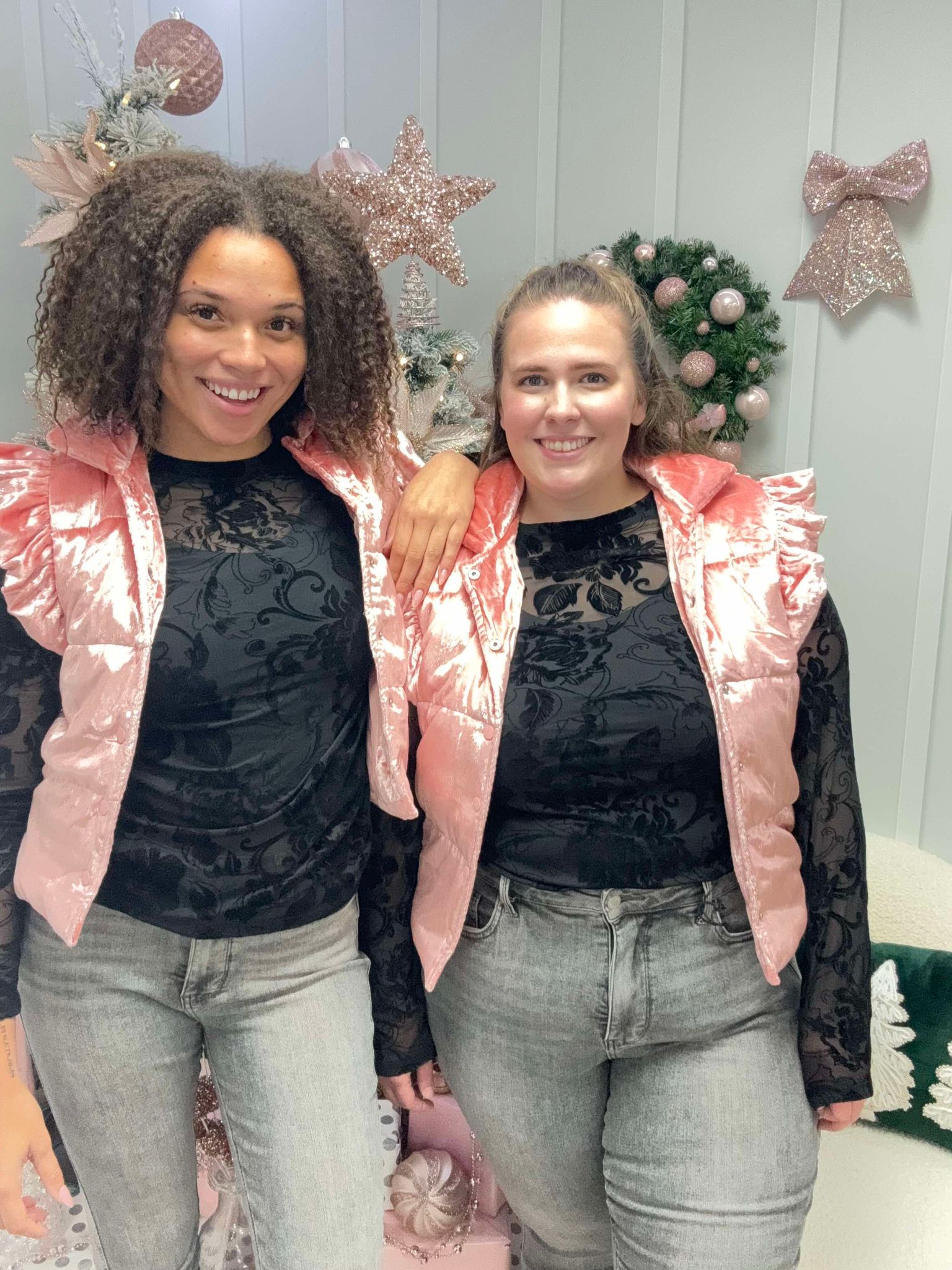 Grace & Emma Shimmer Puff Vests