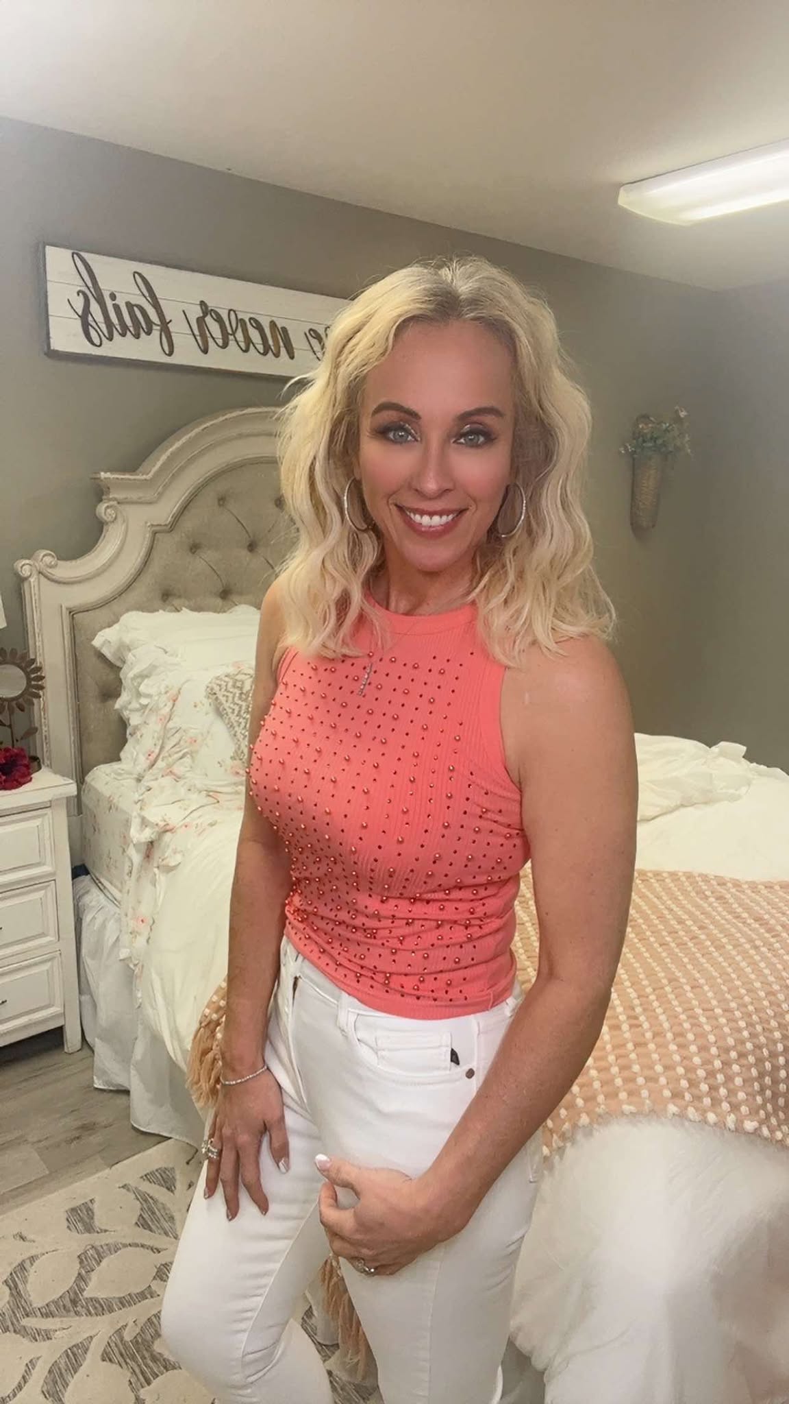 Judy Blue HW White Jeans