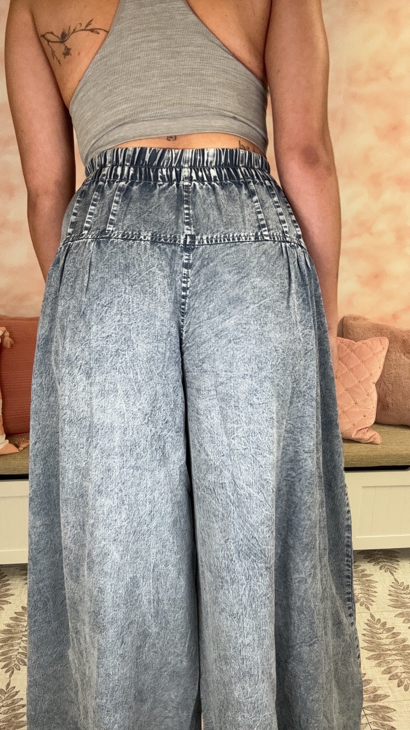 Oli & Hali Pintucked Wide Leg Pants