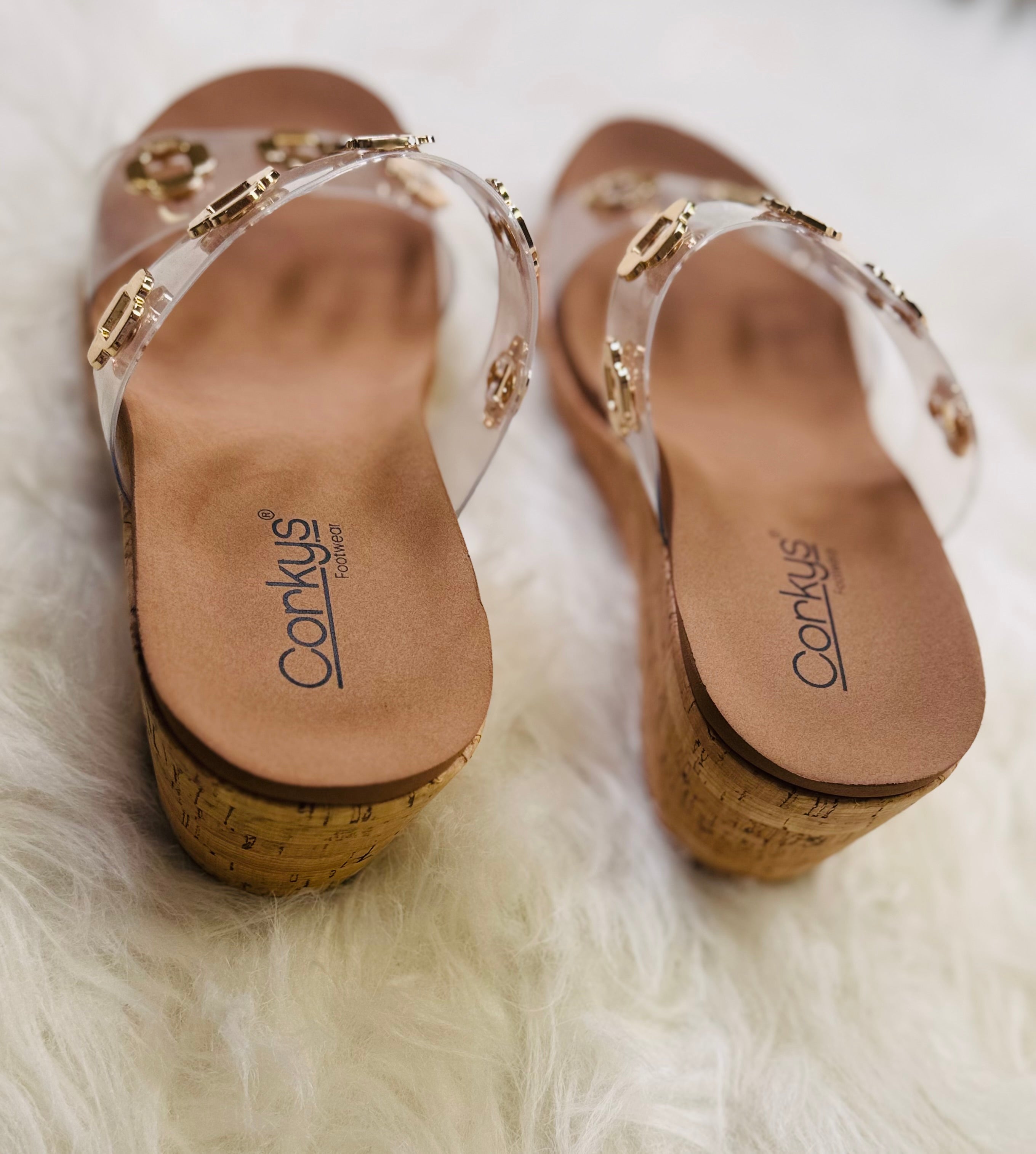 Corky’s Hi Tide Clear Wedges