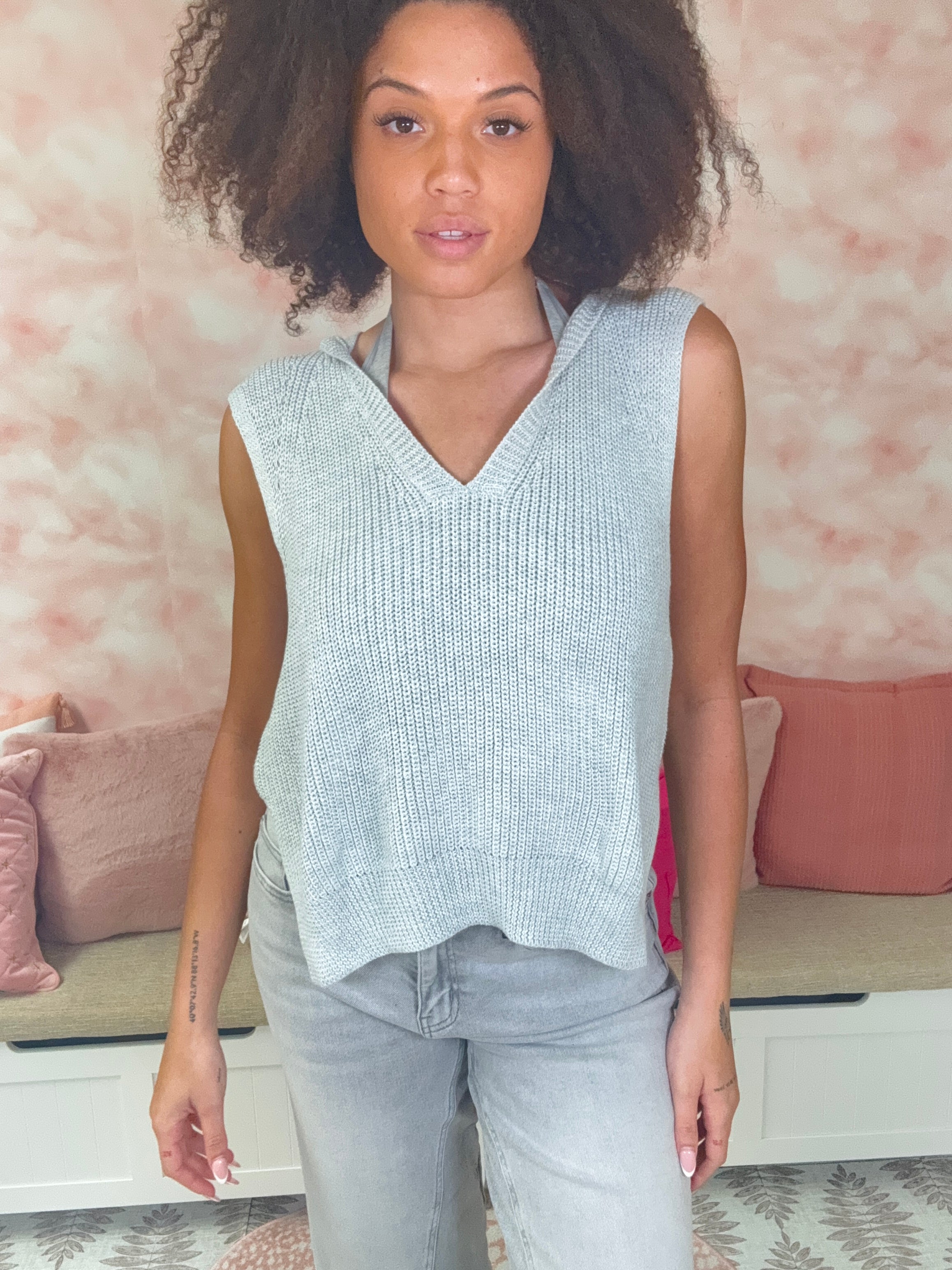 White Birch Simple And Sweet Knit Top