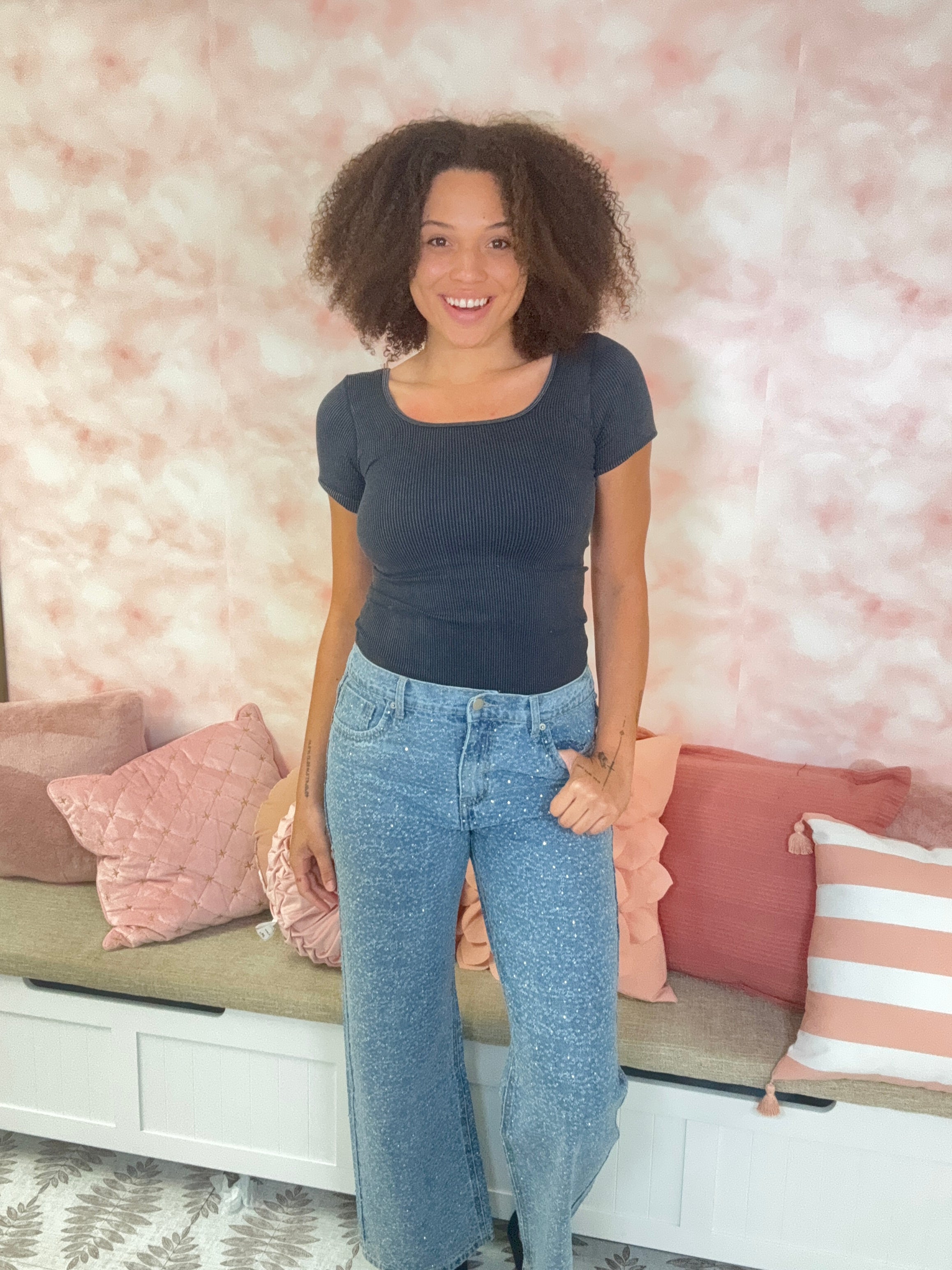 Oli & Hali Rhinestone Embellished Jeans