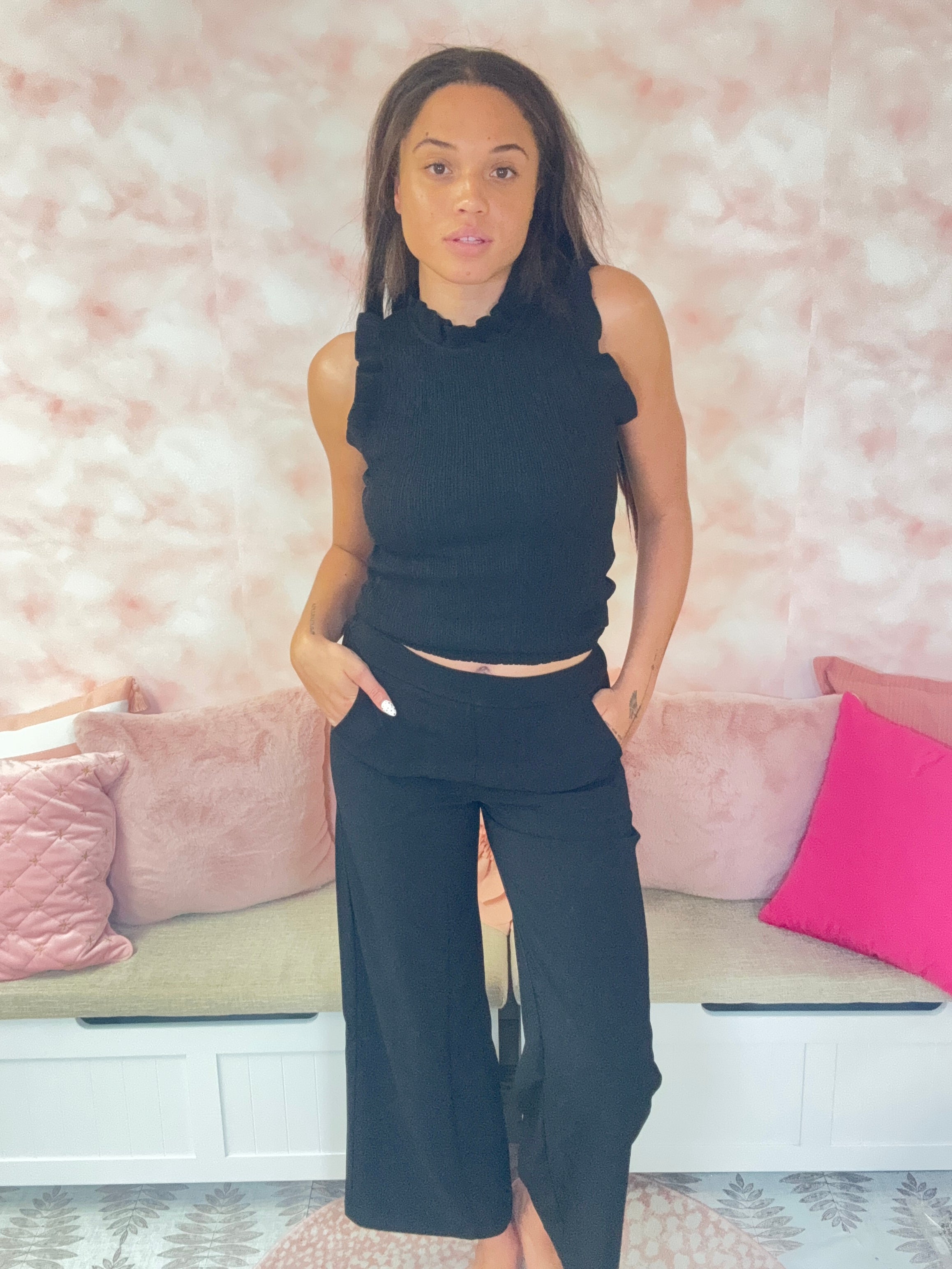 White Birch Casual Knit Pants