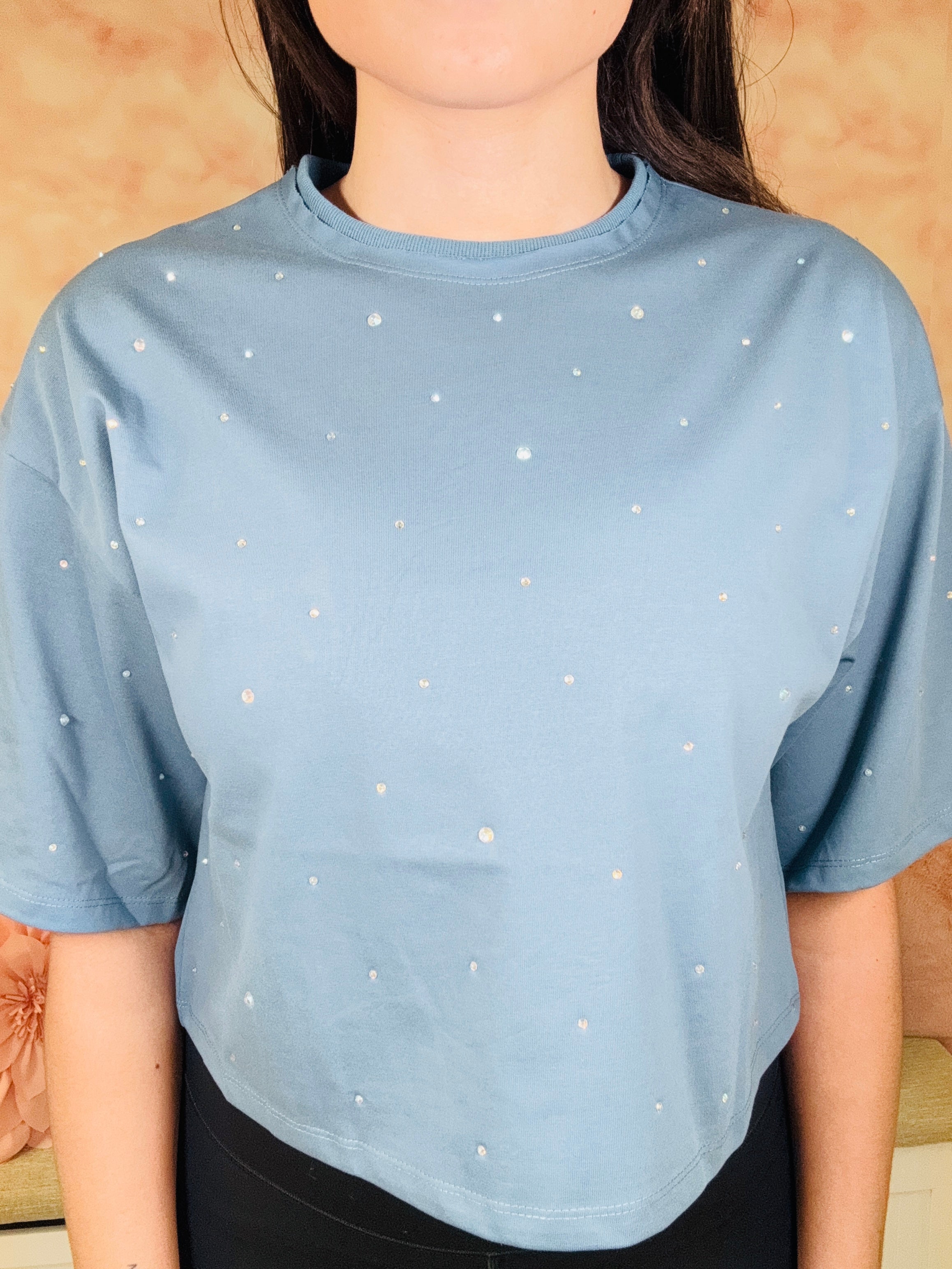 White Birch 3/4 Rhinestone Top