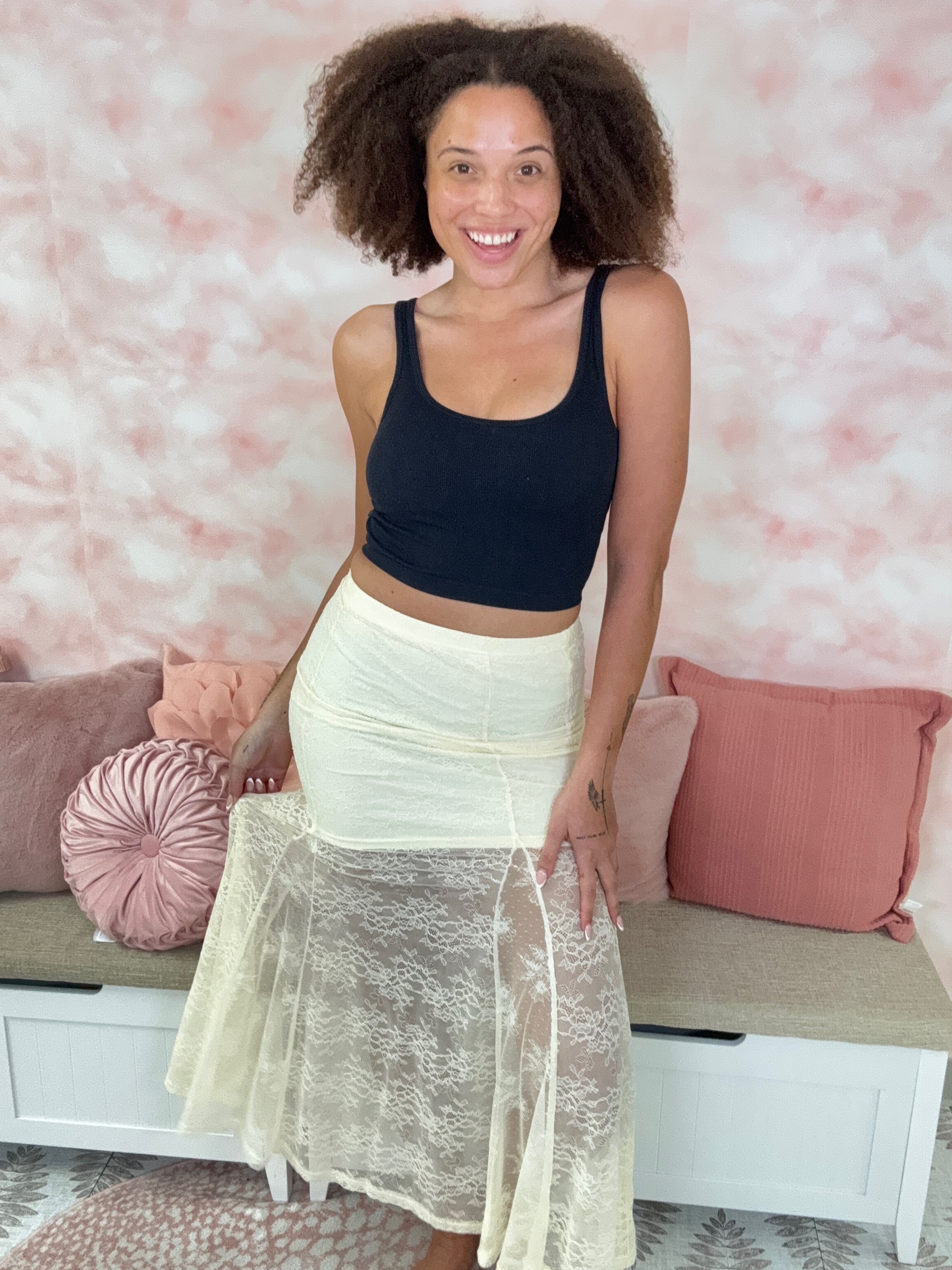 White Birch Effortlessly Chic High Waisted Maxi Skirt