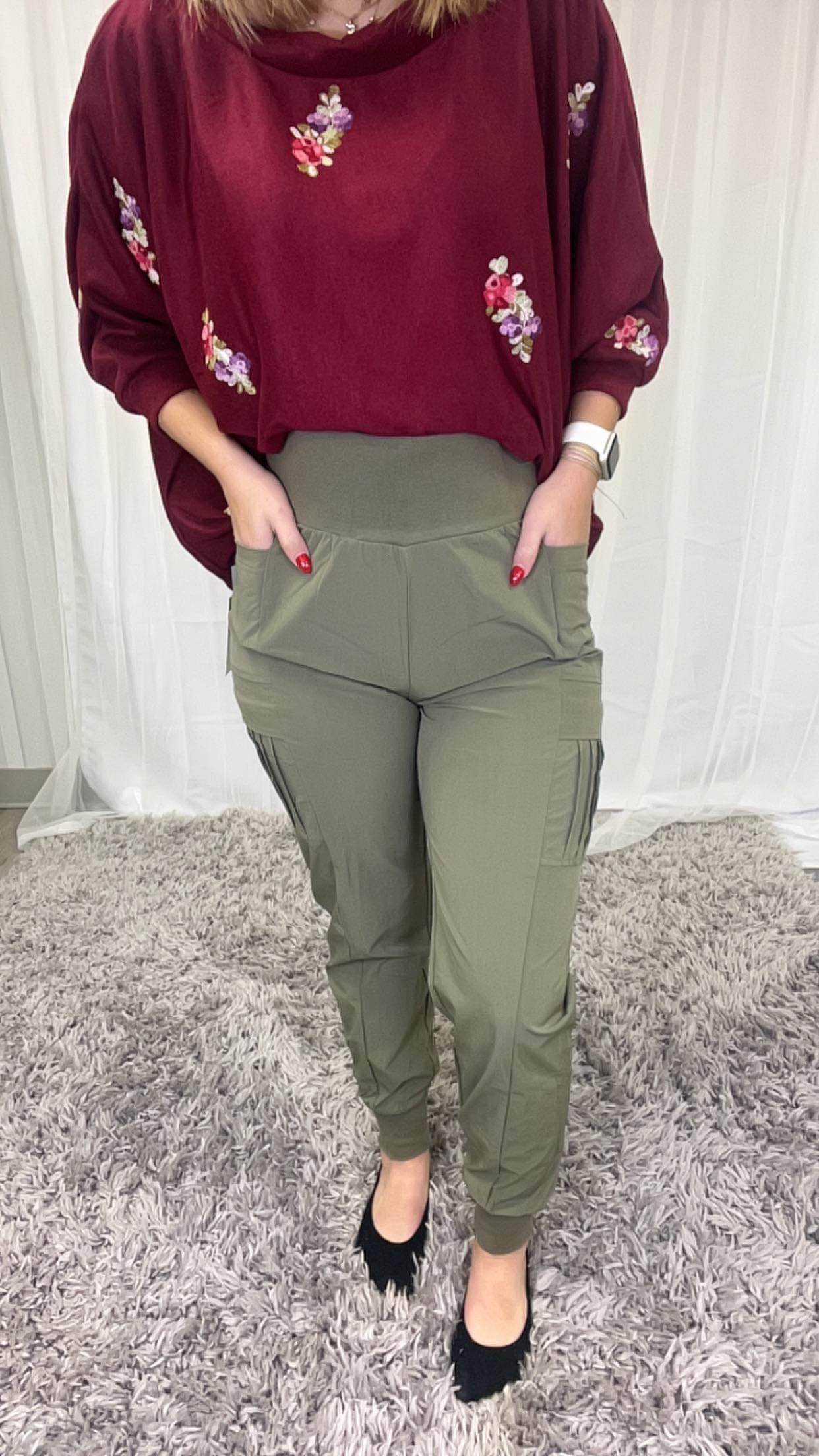 White Birch Cargo Joggers