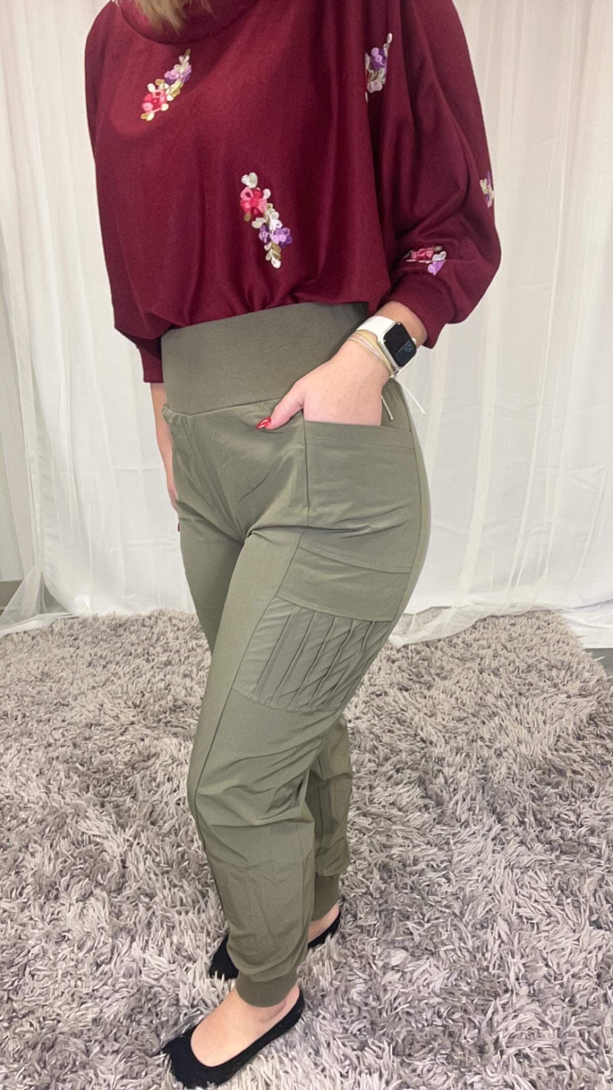 White Birch Cargo Joggers