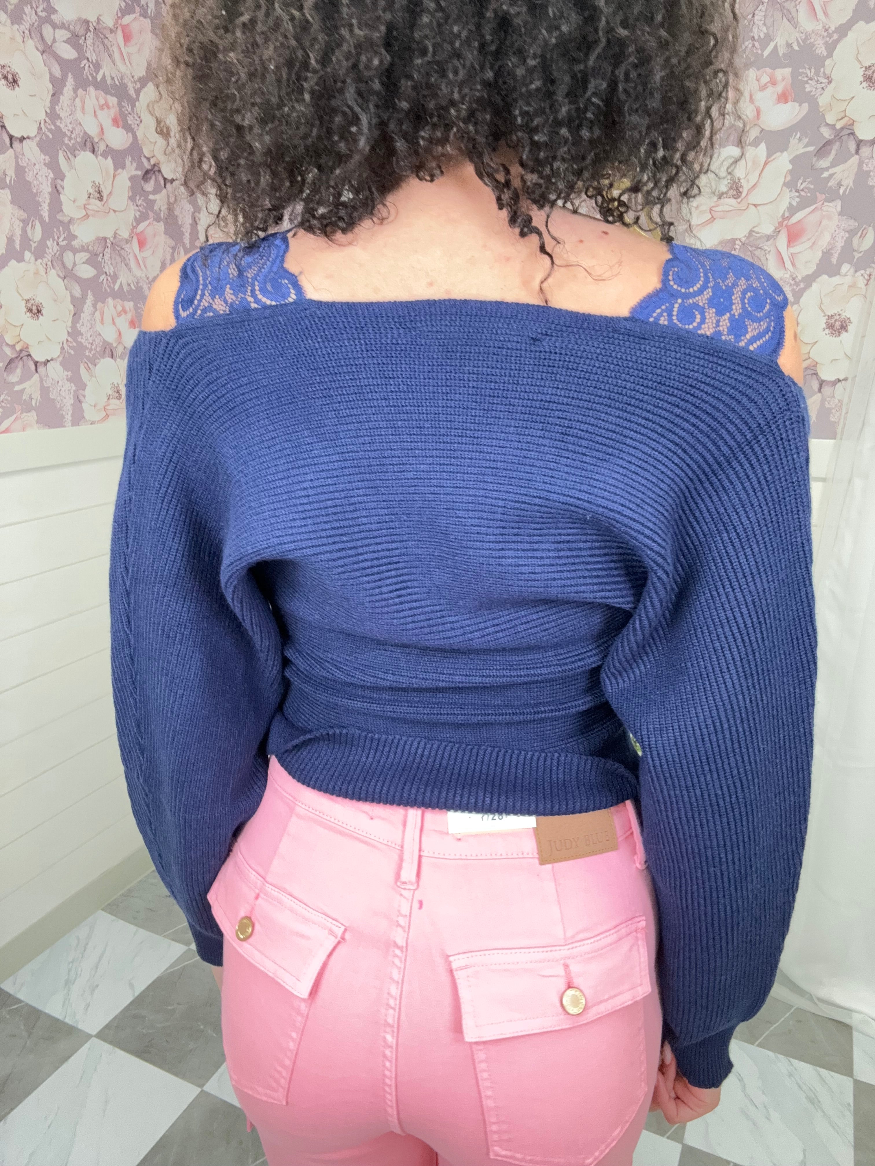 Davi & Dani Drop Shoulder Sweater