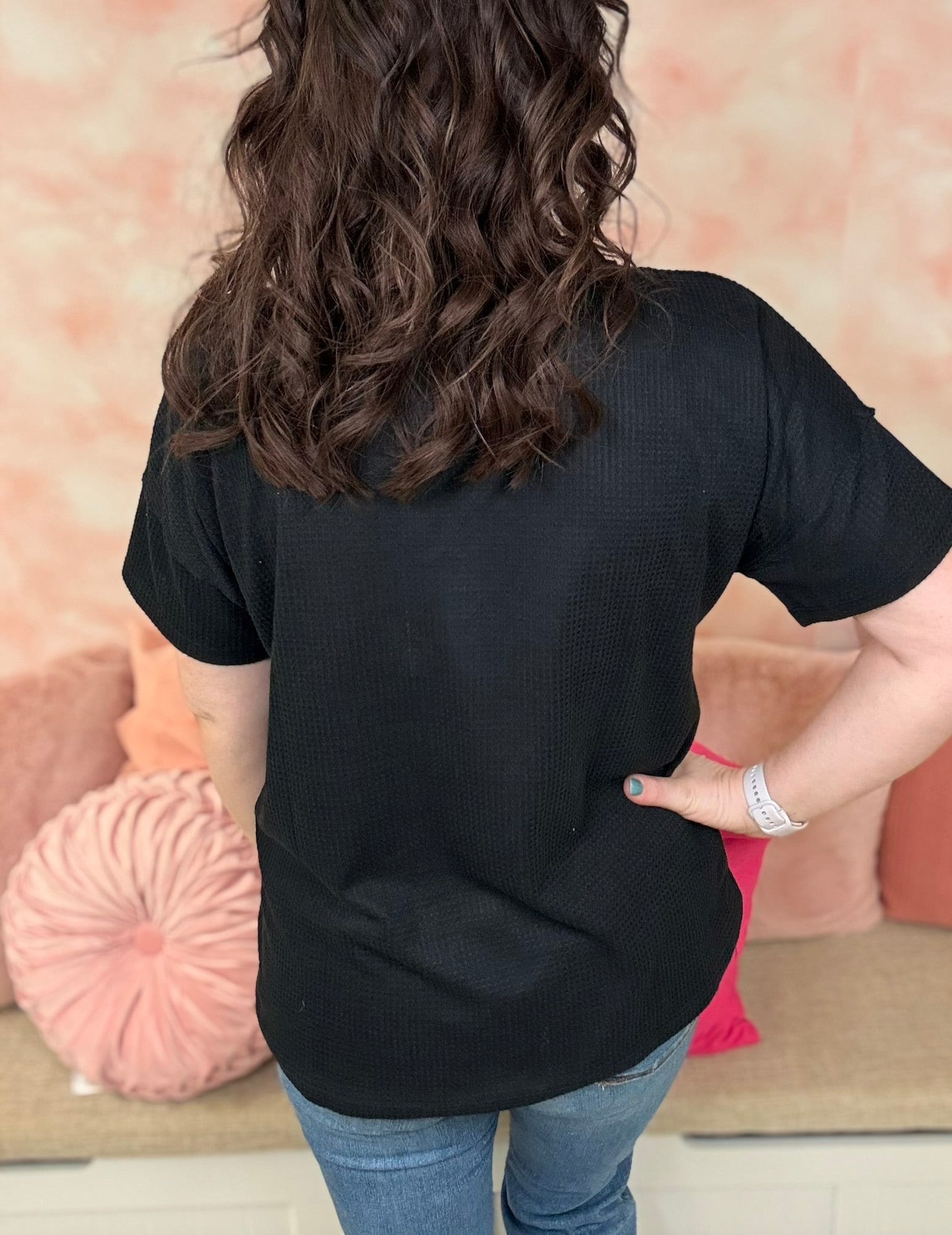 Andree By Unit Button Down Waffle Top