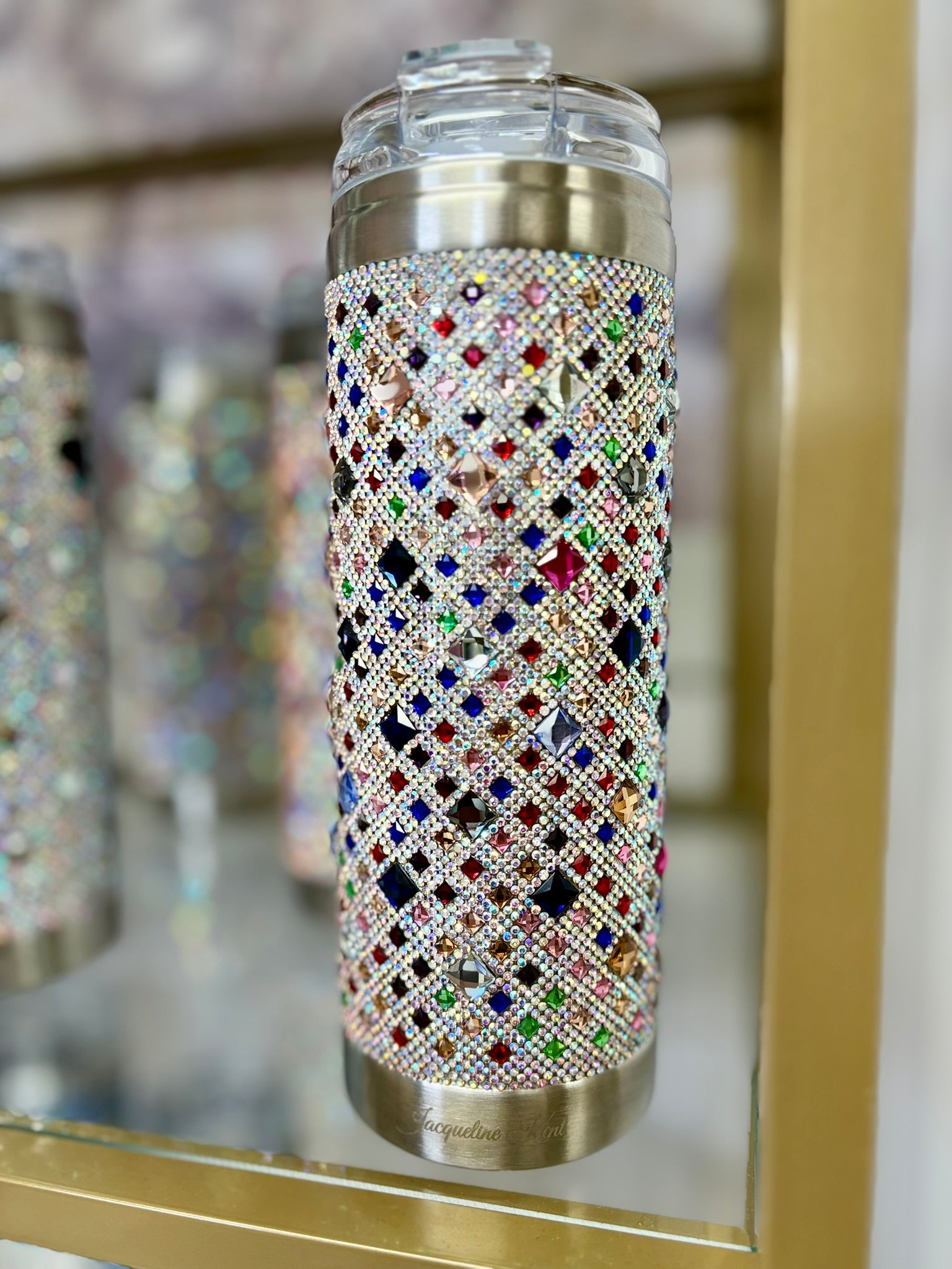 Jacqueline Kent Royal Ice Candy Crush Luxe Tumbler