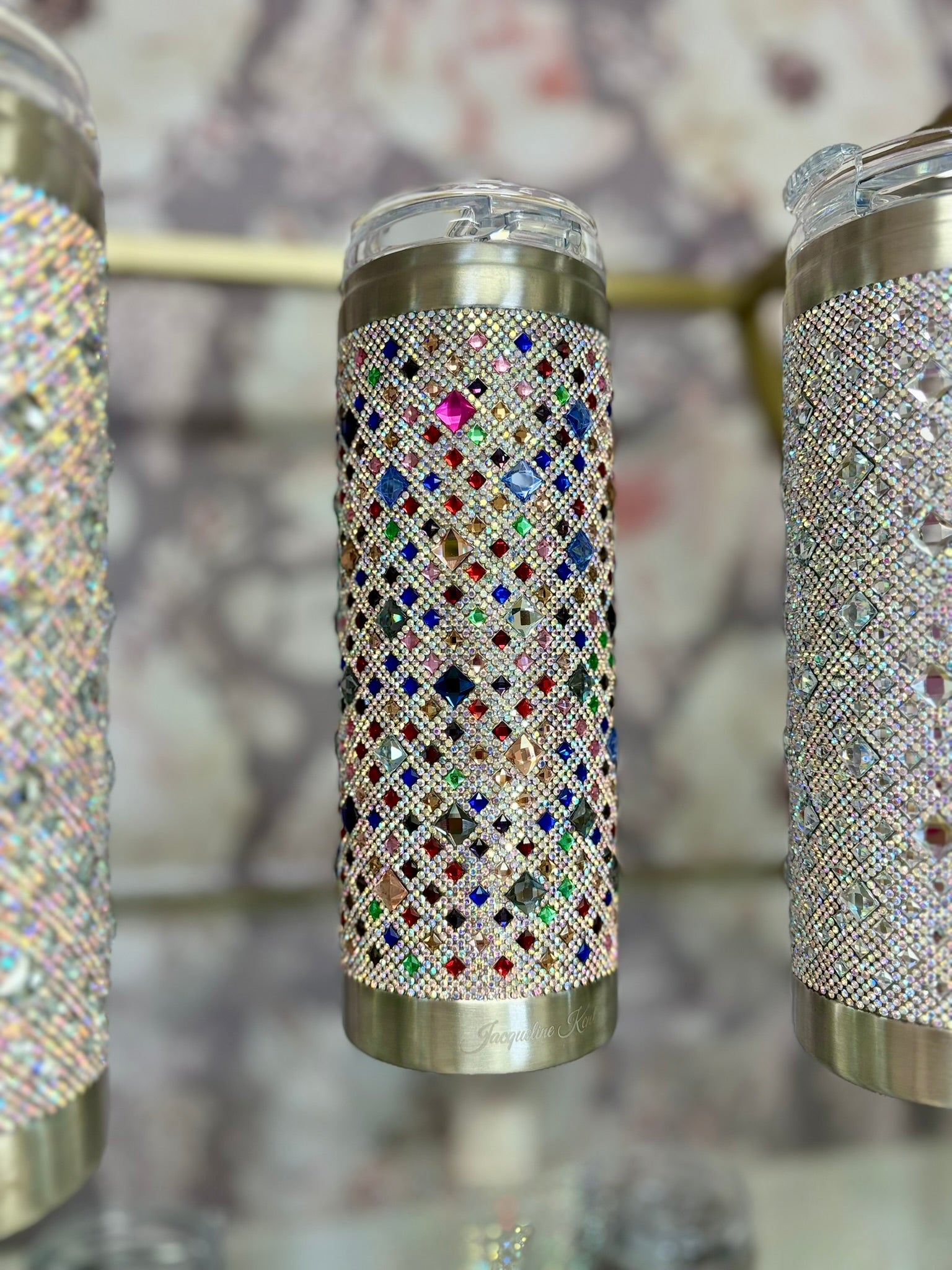 Jacqueline Kent Royal Ice Candy Crush Luxe Tumbler