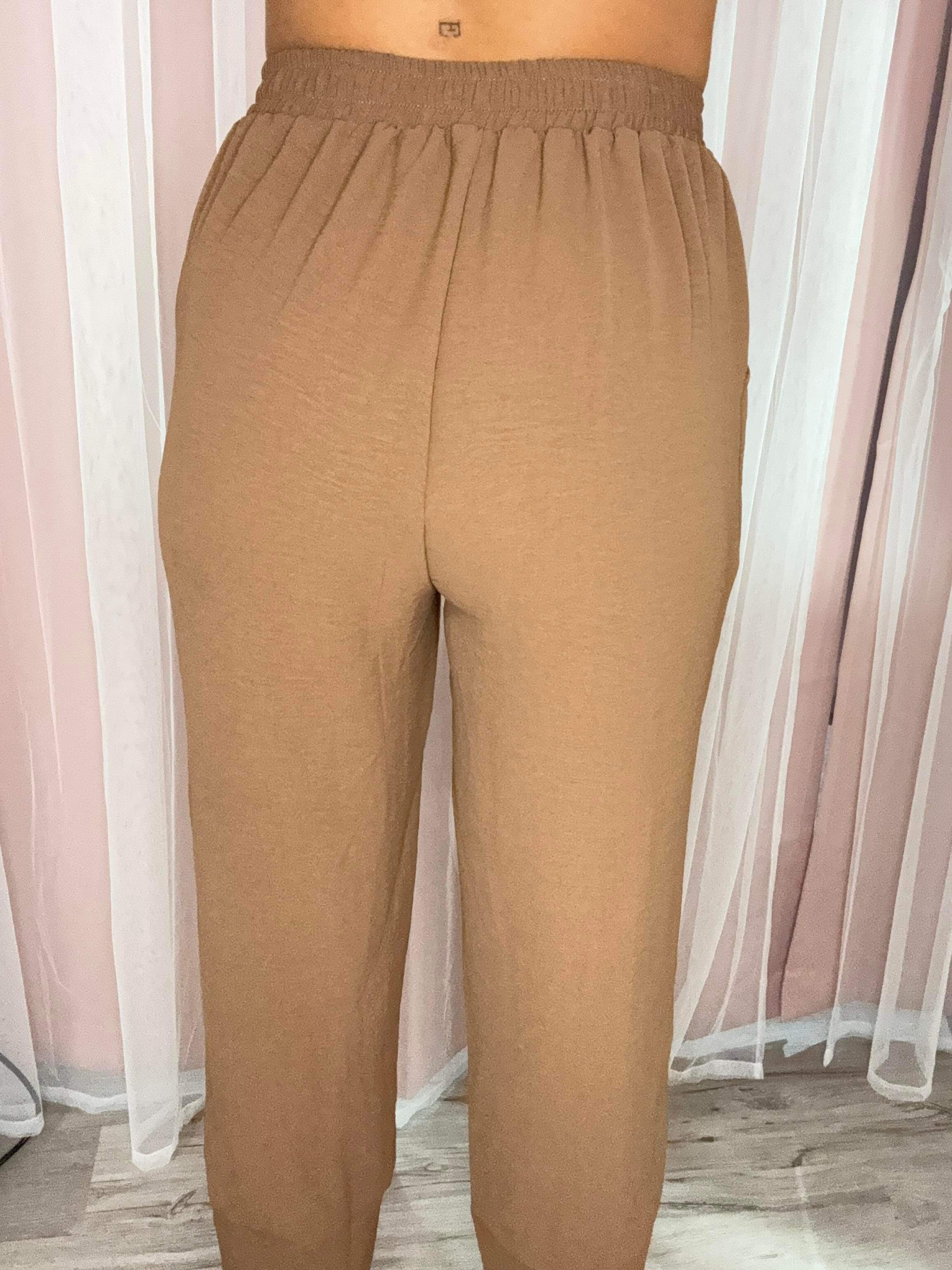 White Birch High Waisted Knit Pant