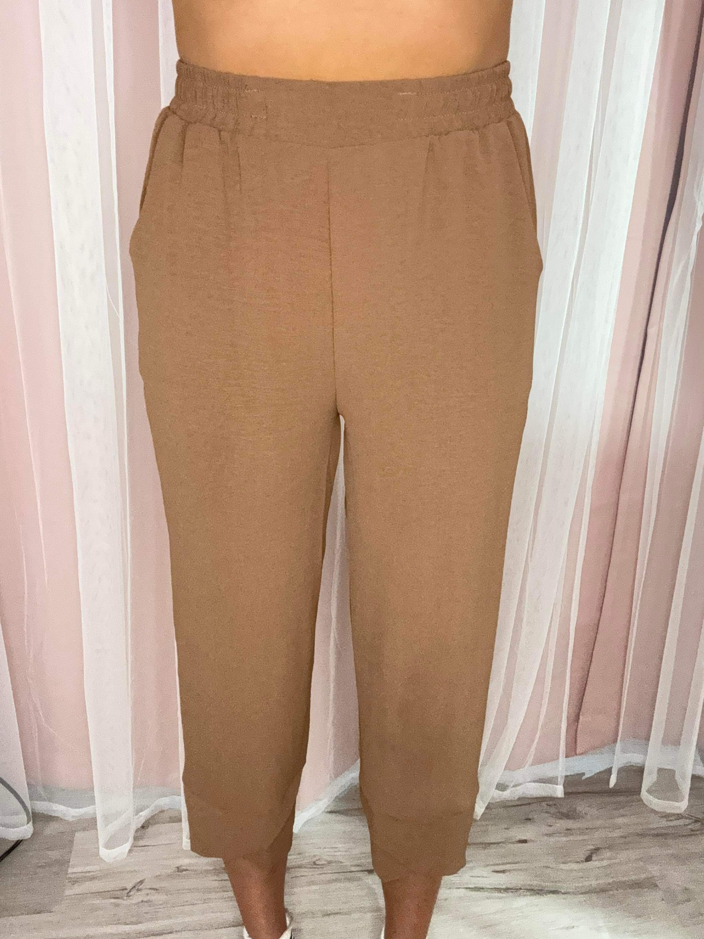 White Birch High Waisted Knit Pant