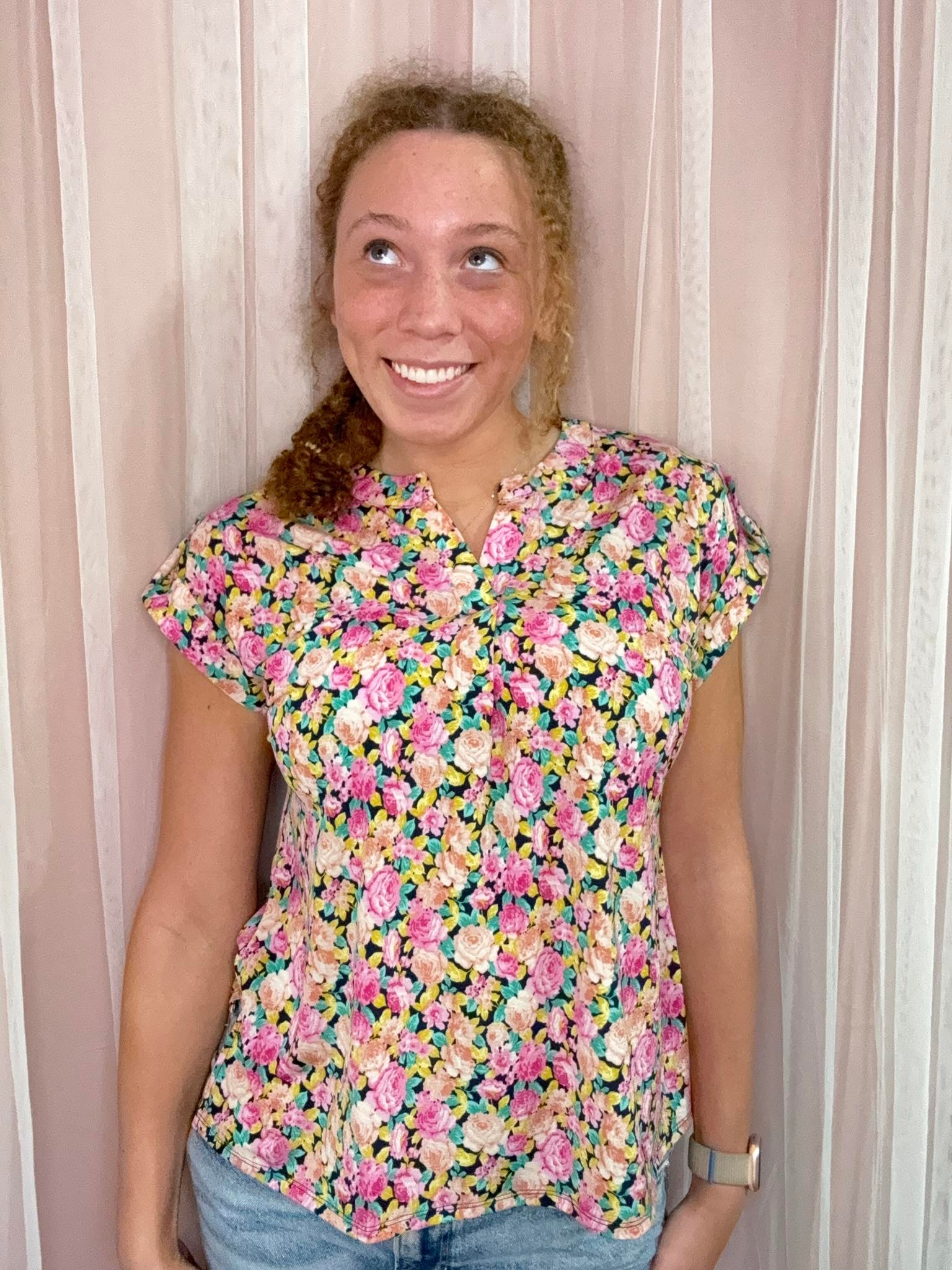 Dear Scarlett Palette of Roses Top