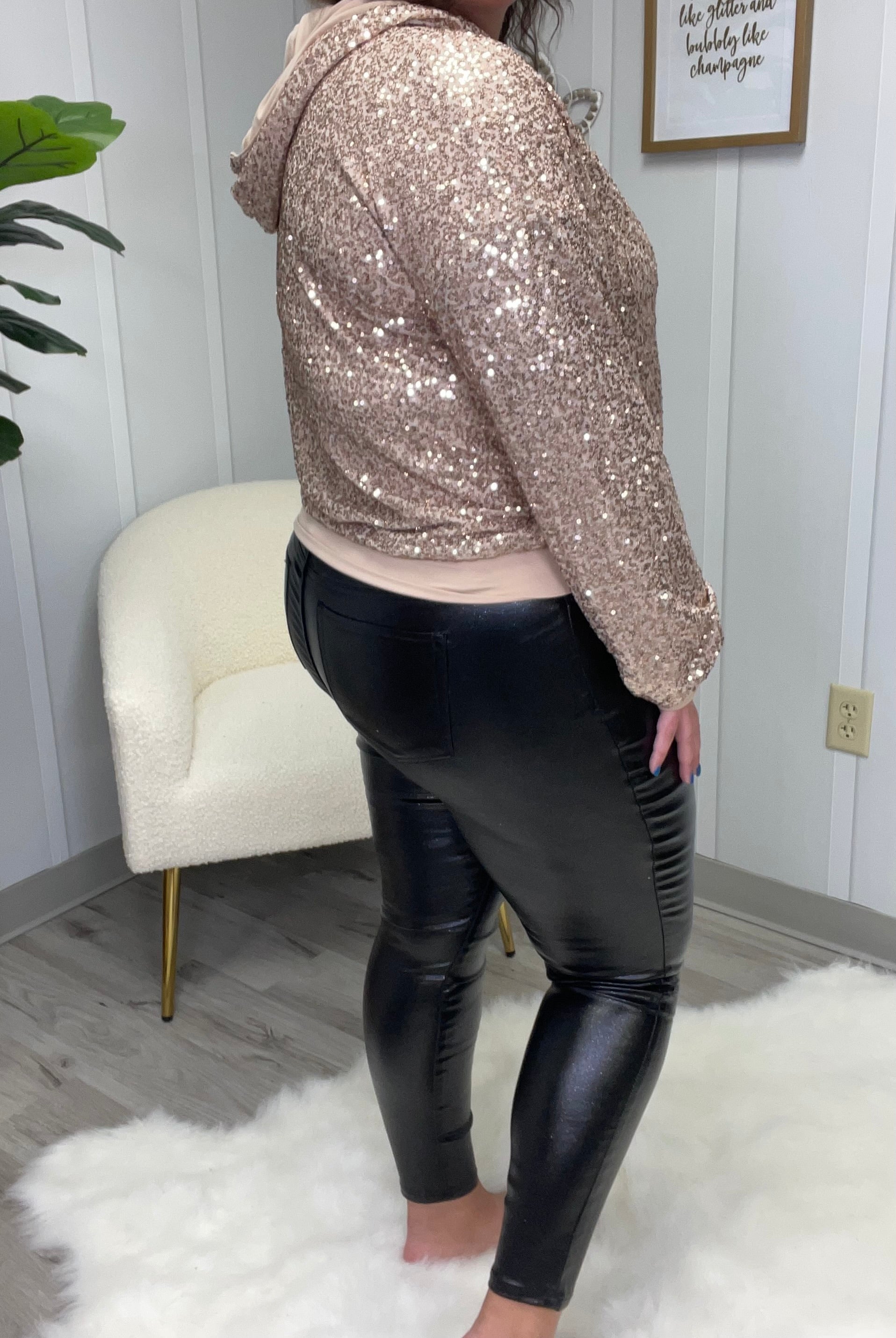 YMI High Rise Metallic Skinny Pants