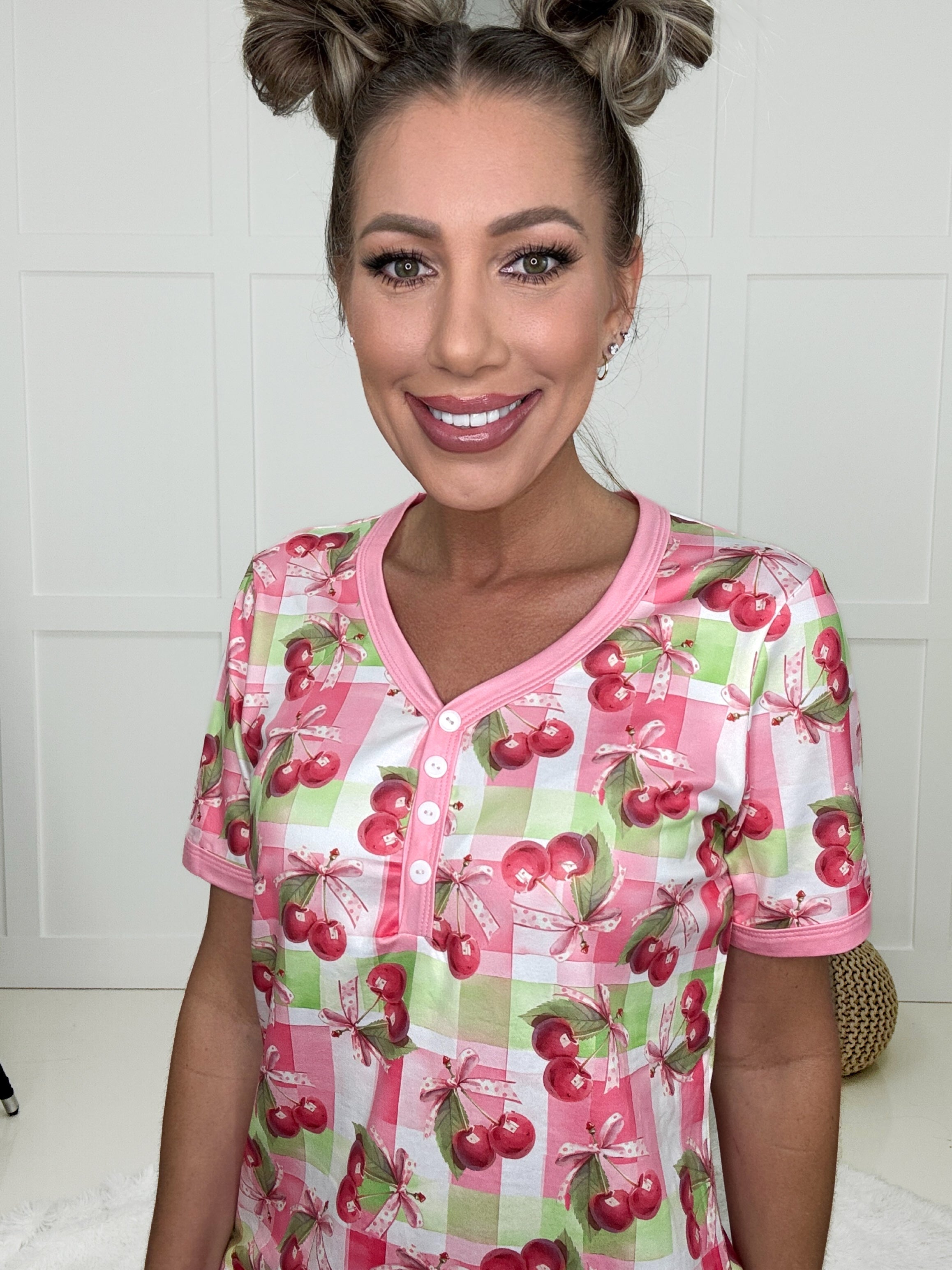 Shirley & Stone Picnic in the Park Shorts Pajamas-220 Lounge wear/Pajamas- Simply Simpson's Boutique is a Women's Online Fashion Boutique Located in Jupiter, Florida