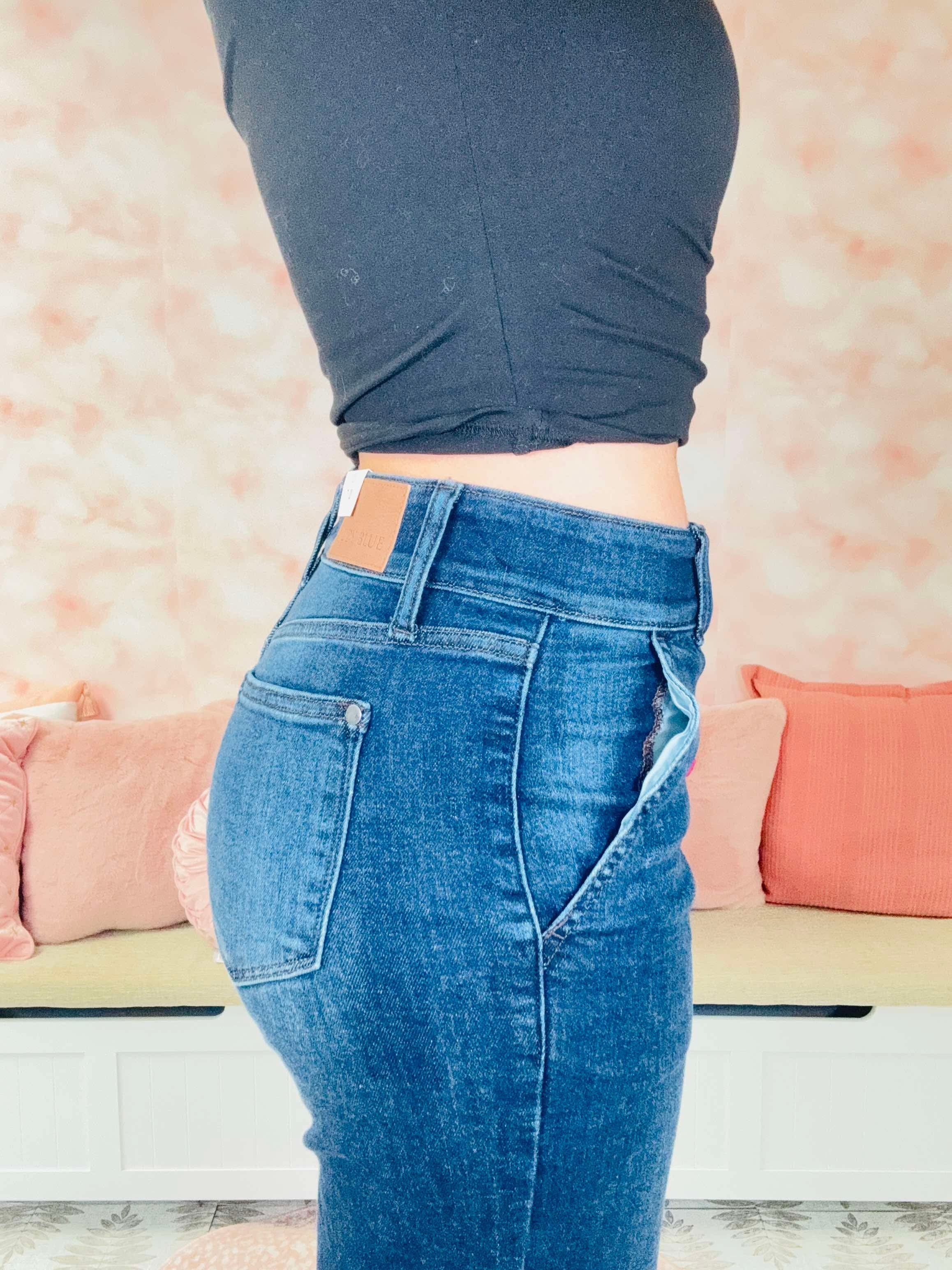 Judy Blue Dark Wide Leg Jeans