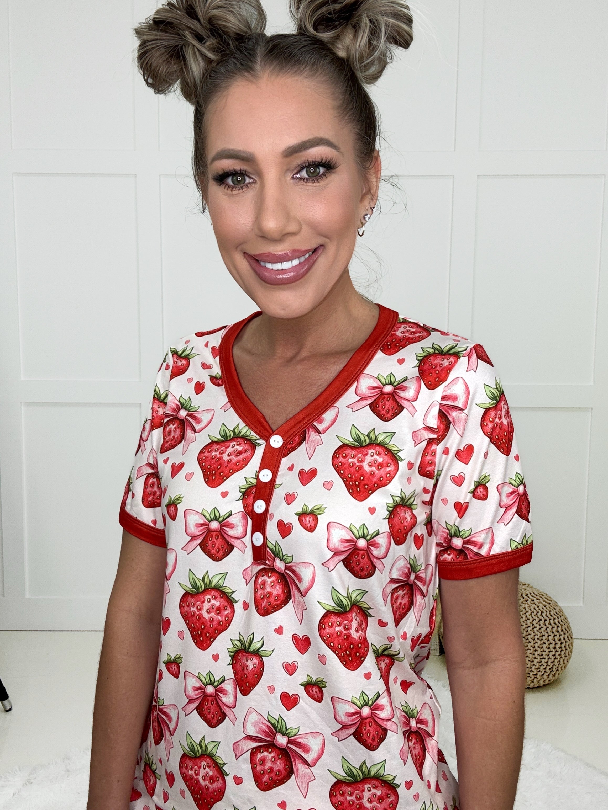 Shirley & Stone Picnic in the Park Shorts Pajamas-220 Lounge wear/Pajamas- Simply Simpson's Boutique is a Women's Online Fashion Boutique Located in Jupiter, Florida