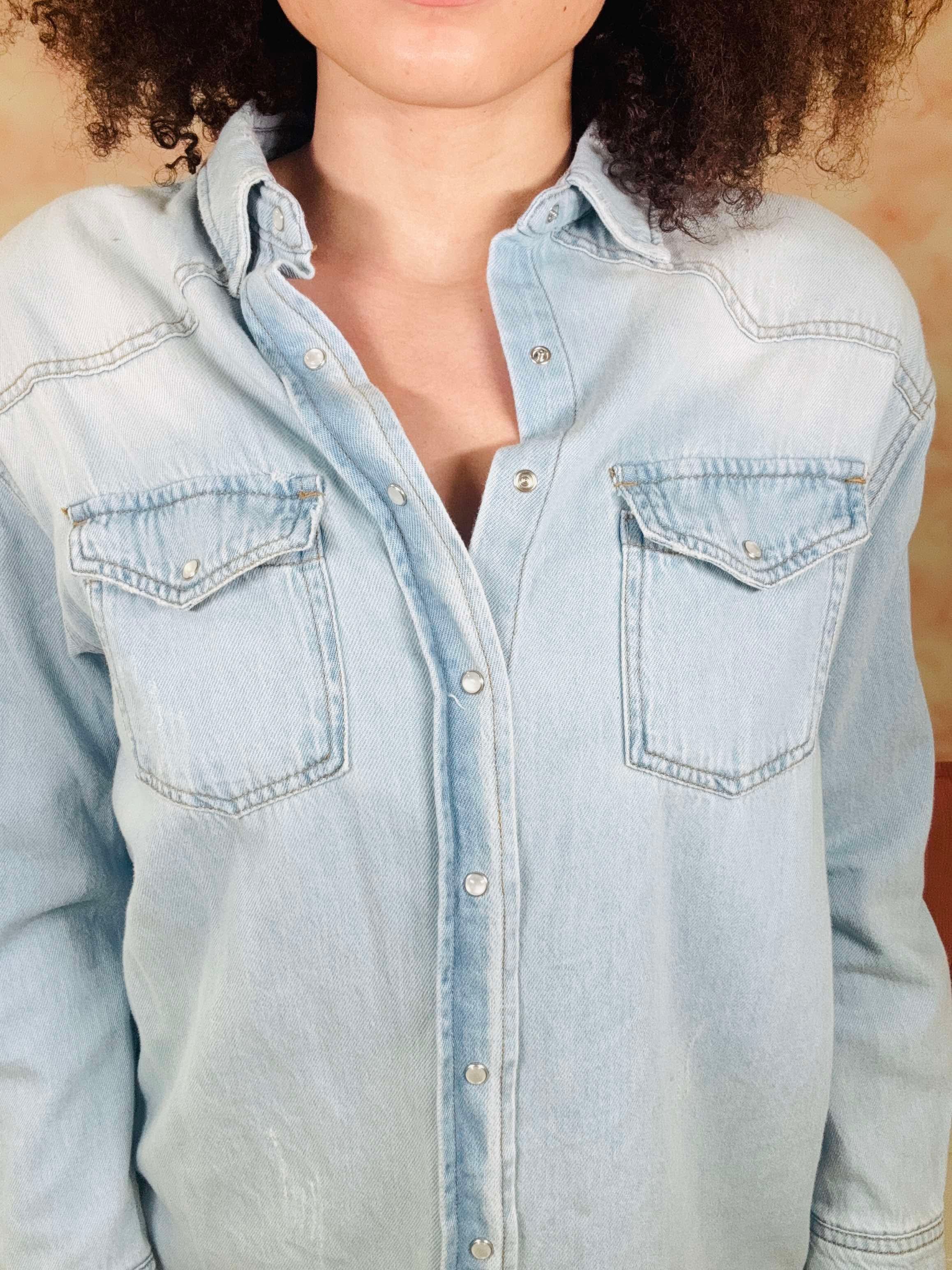 Risen Denim Button Down Shirt