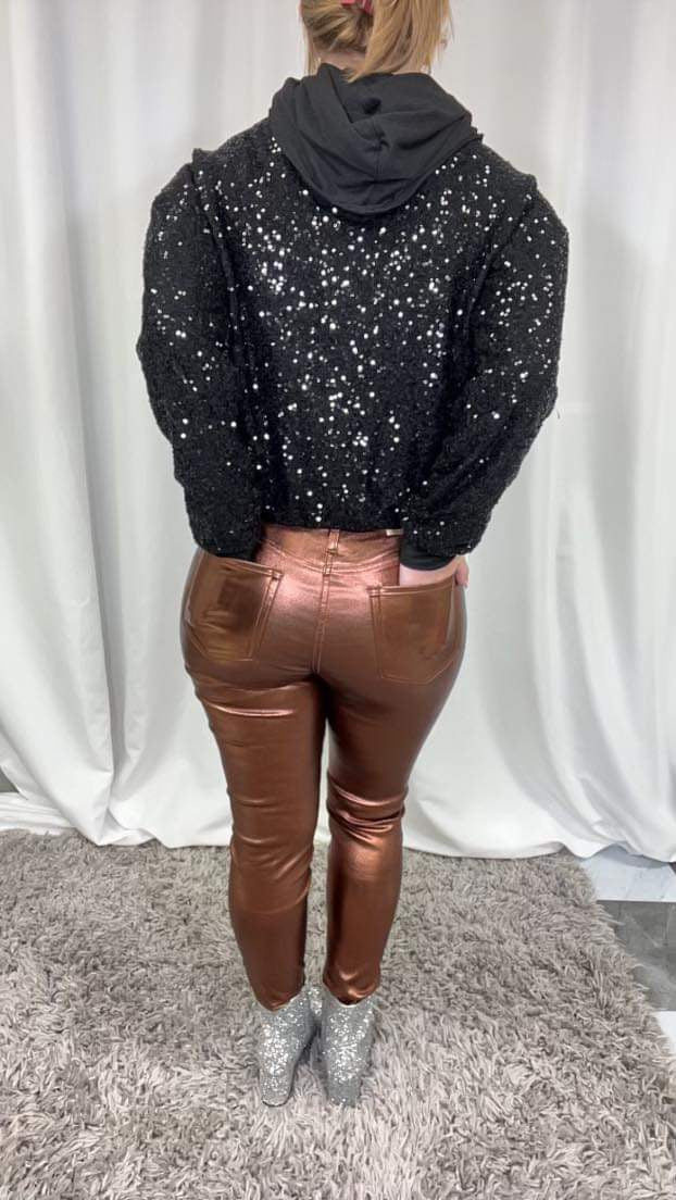 YMI High Rise Metallic Skinny Pants
