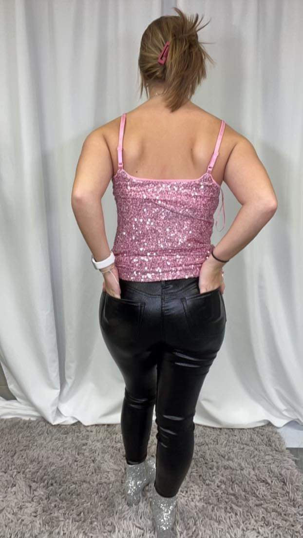 YMI High Rise Metallic Skinny Pants
