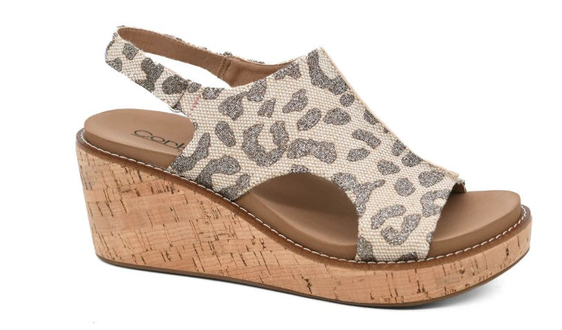 Corky's Tan Sparkle Leopard Carley