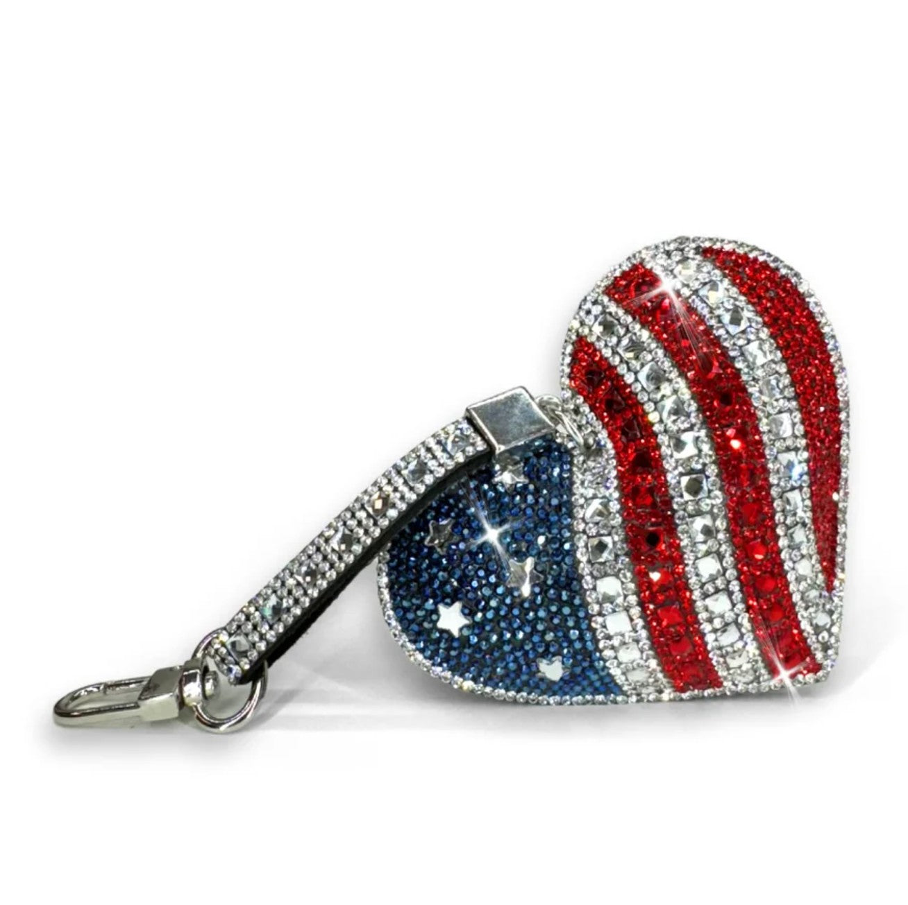 Jacqueline Kent American Bling Heart Bag Charm