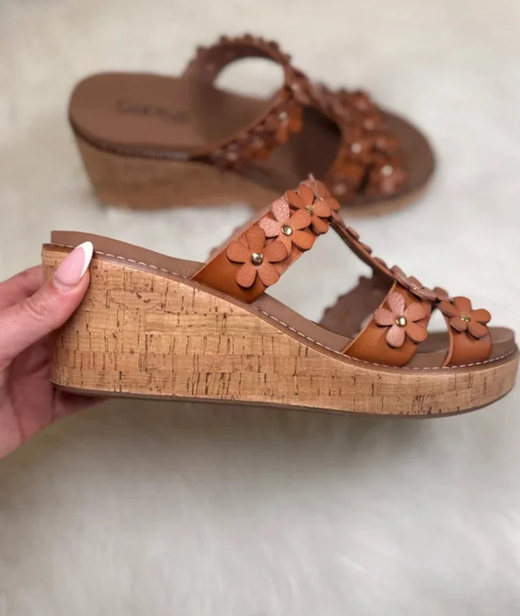 Corky's Cognac Mic Drop Sandals