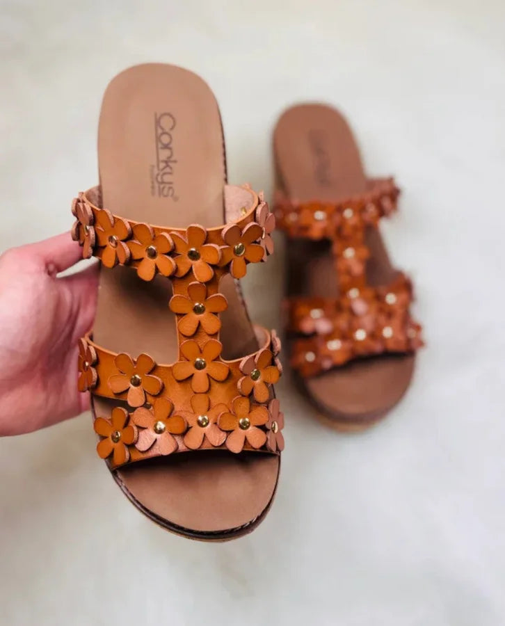 Corky's Cognac Mic Drop Sandals