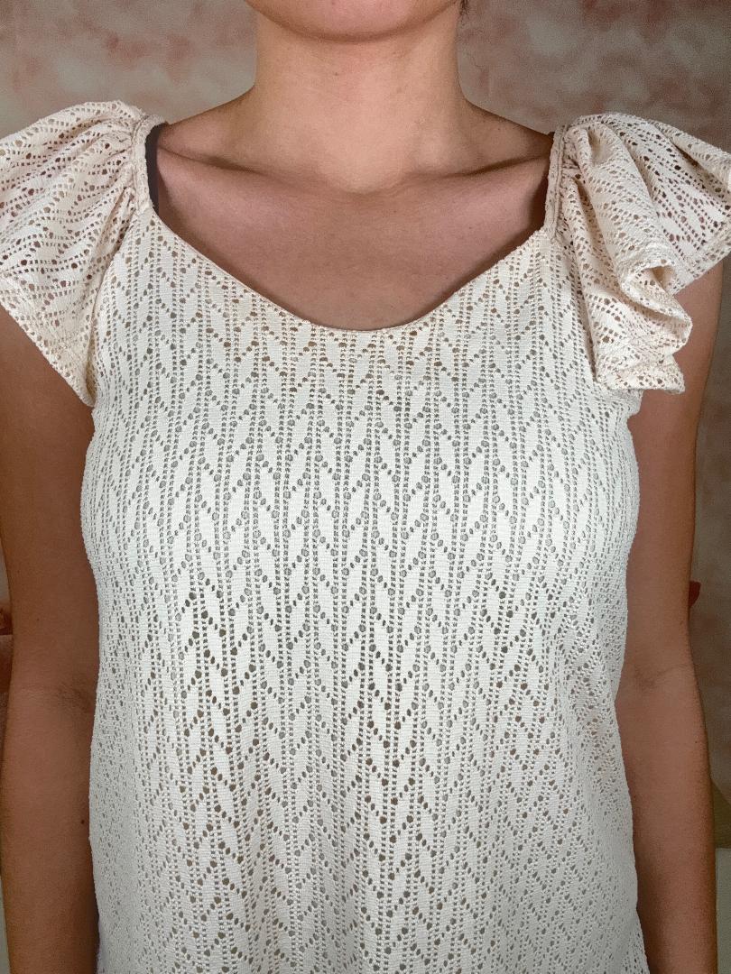 Sew in Love Flutter Sleeve Ruffle Tank