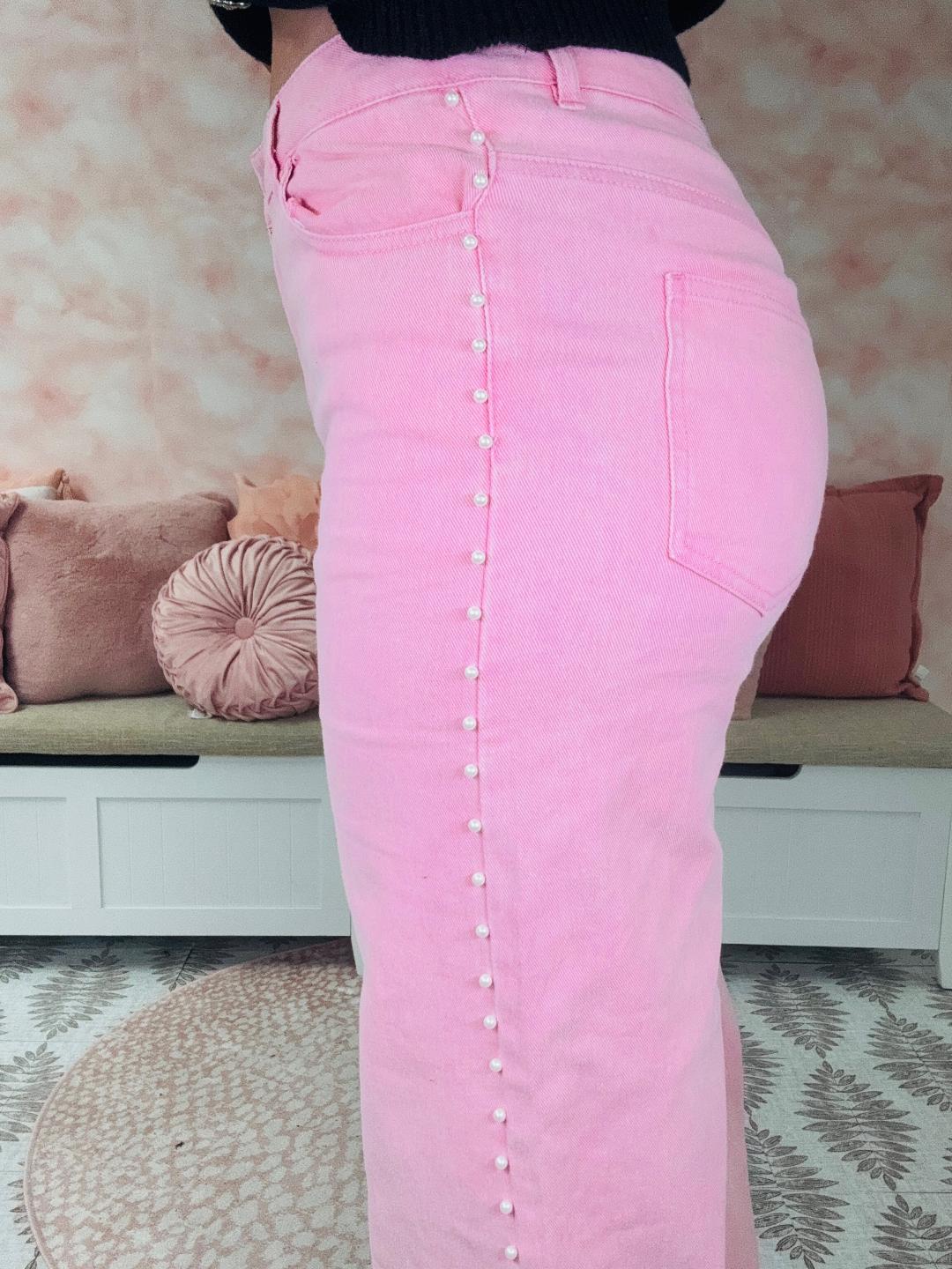 Entro Pink Wide Leg Pants