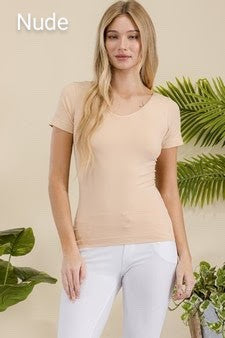 Yelete Reversible Short Sleeve Top