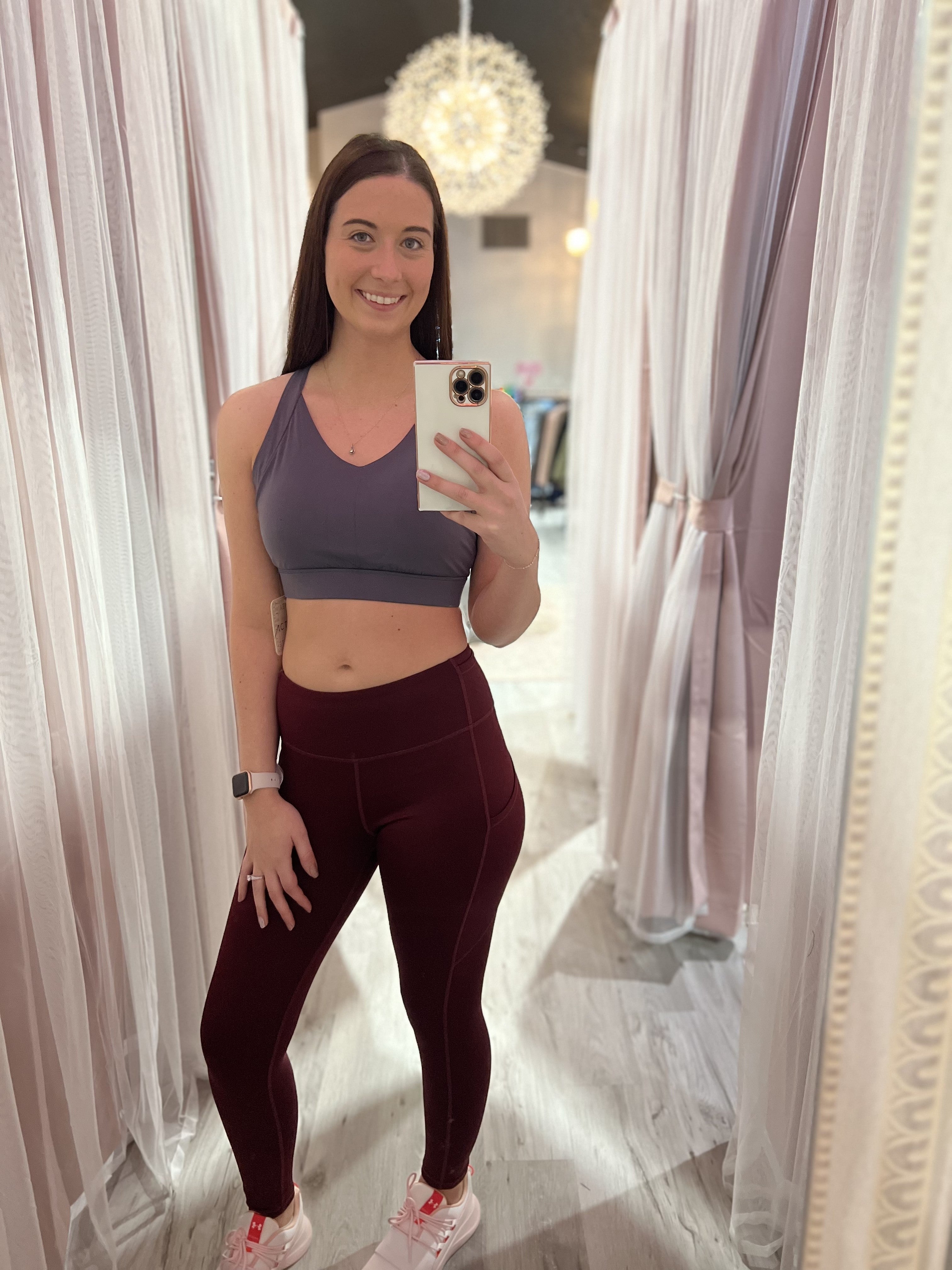 Yelete High Waist Tech Pocket Leggings