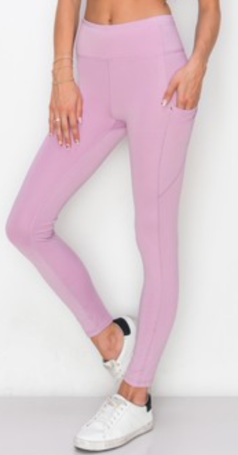 Yelete High Waist Tech Pocket Leggings