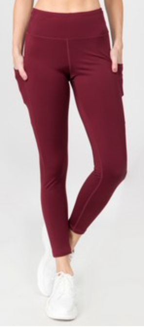 Yelete High Waist Tech Pocket Leggings
