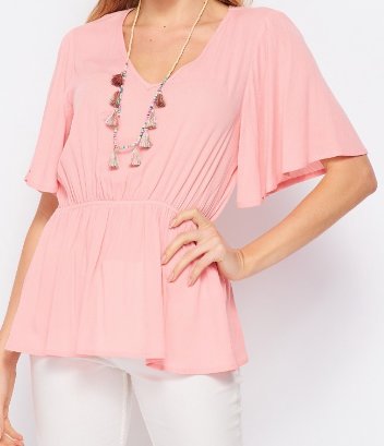 Ruffle Babydoll Top