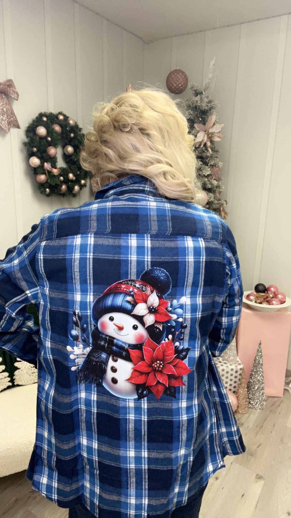 Custom Christmas Bling Flannels