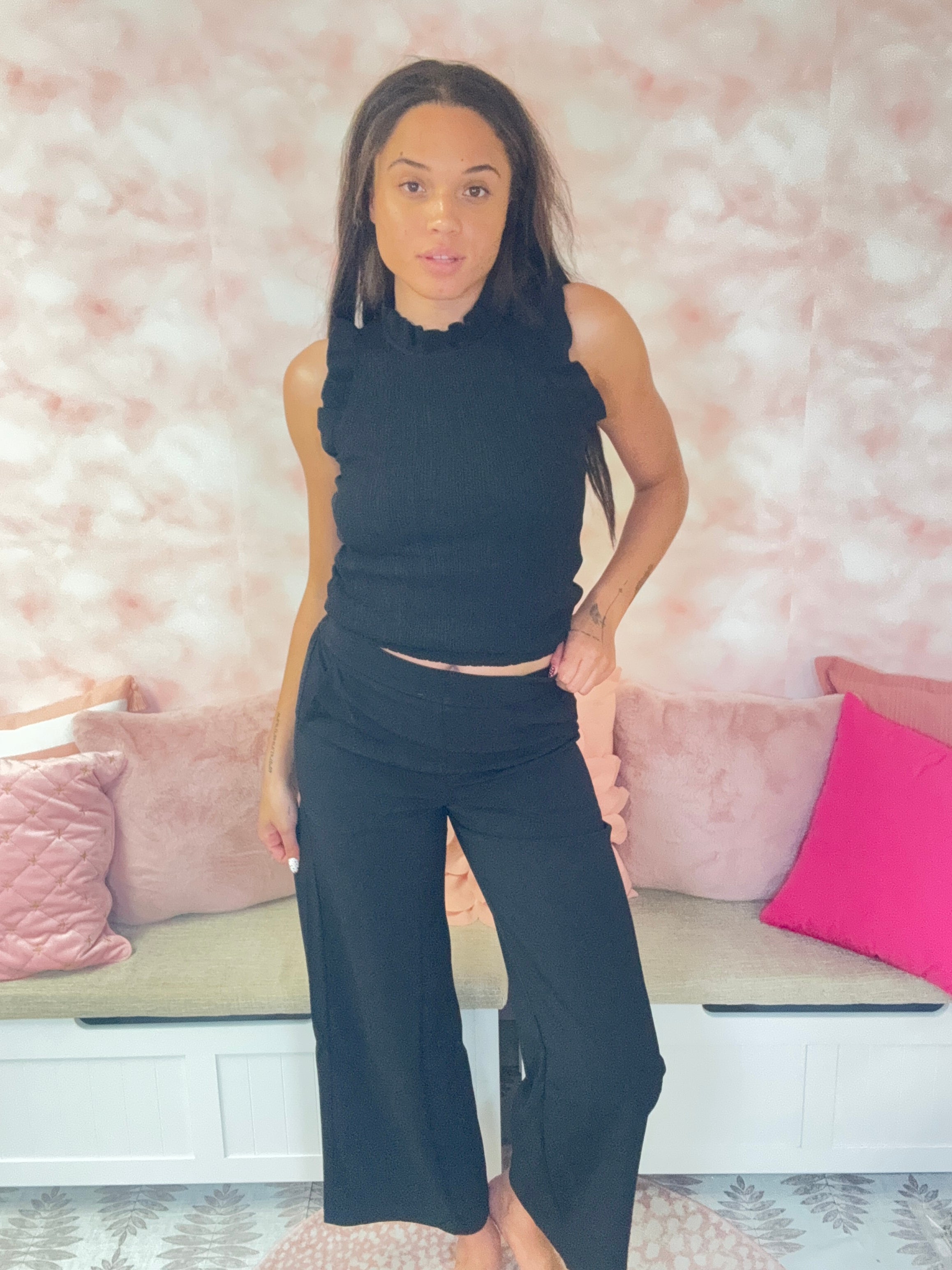 White Birch Casual Knit Pants