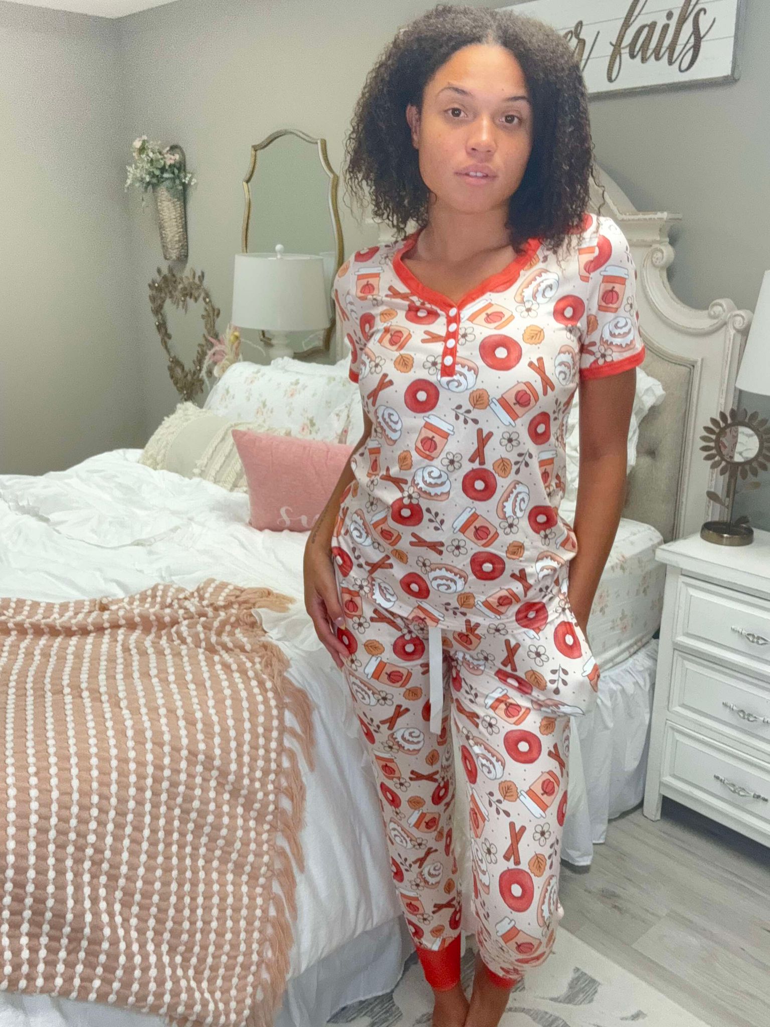 Shirley & Stone Pumpkin Cinnamon Swirl Pajamas