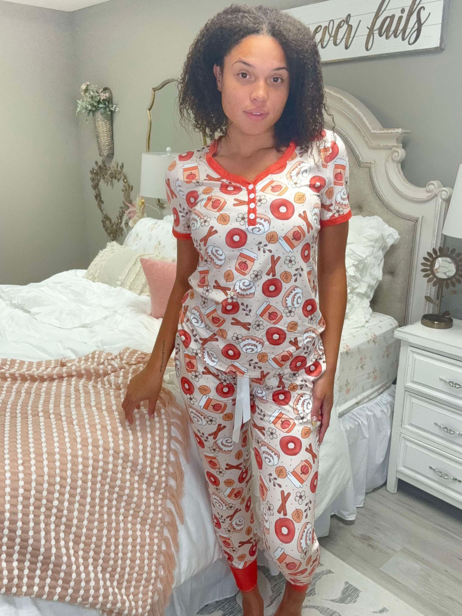 Shirley & Stone Pumpkin Cinnamon Swirl Pajamas