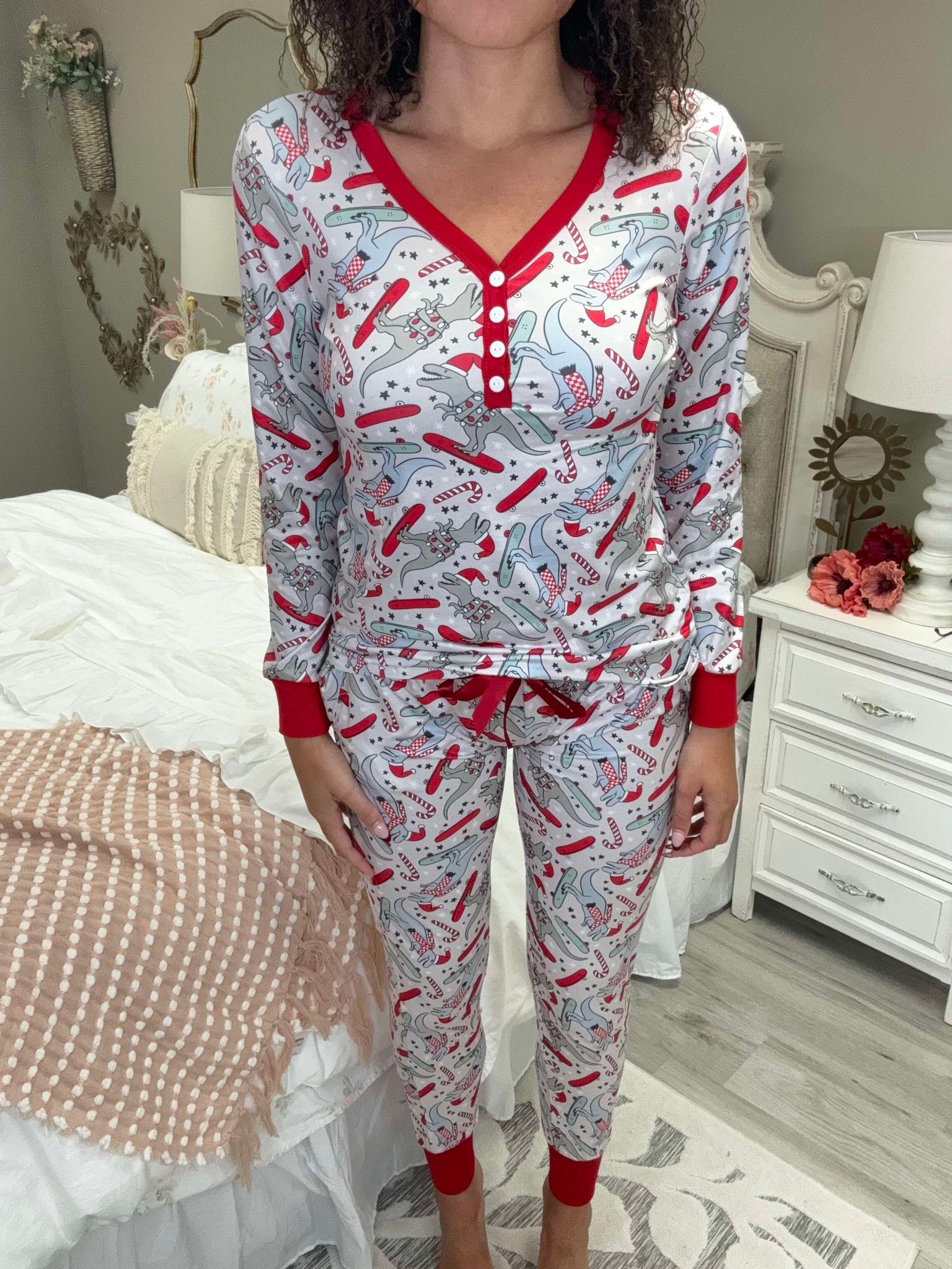 PRE SALE Shirley & Stone It's a "DINO" Mite Time of the Year Pajamas