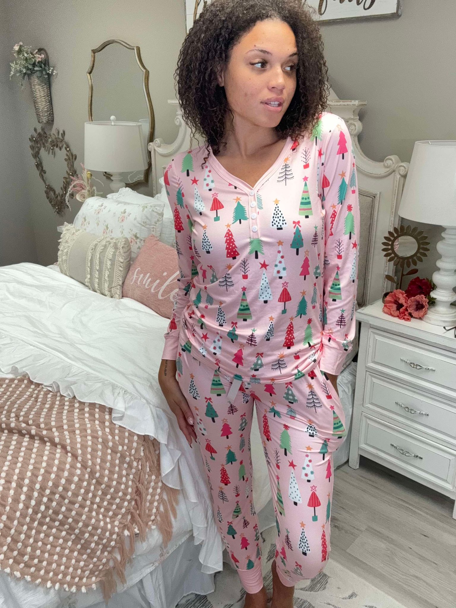 PRE SALE Shirley & Stone It's A Pink Christmas Pajamas