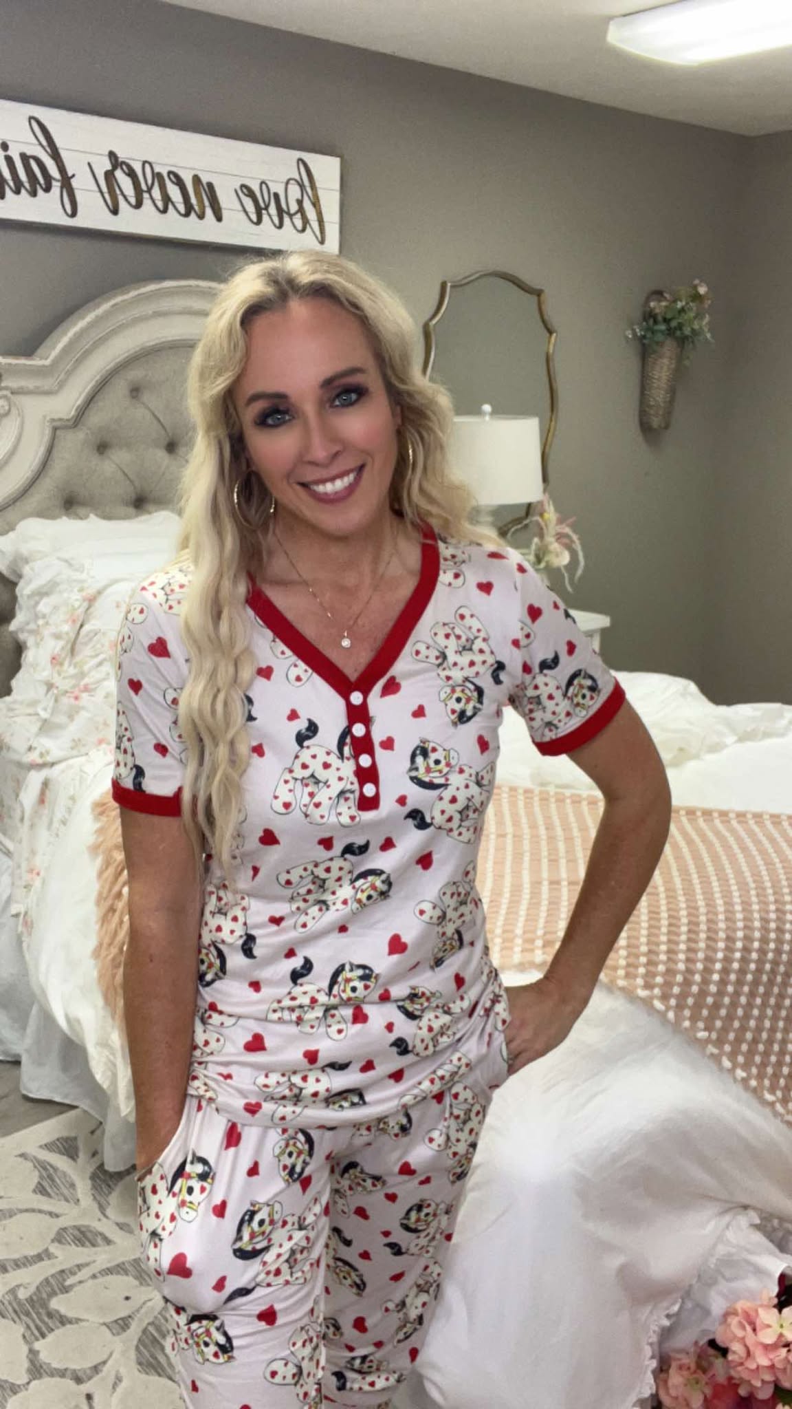 Shirley & Stone Hobby Horse Valentine Pajamas