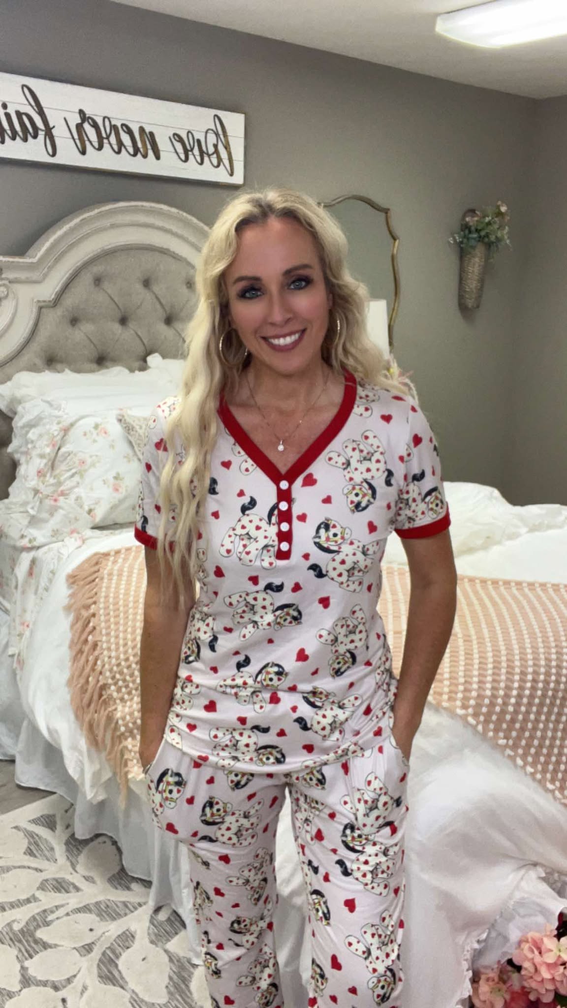 Shirley & Stone Hobby Horse Valentine Pajamas