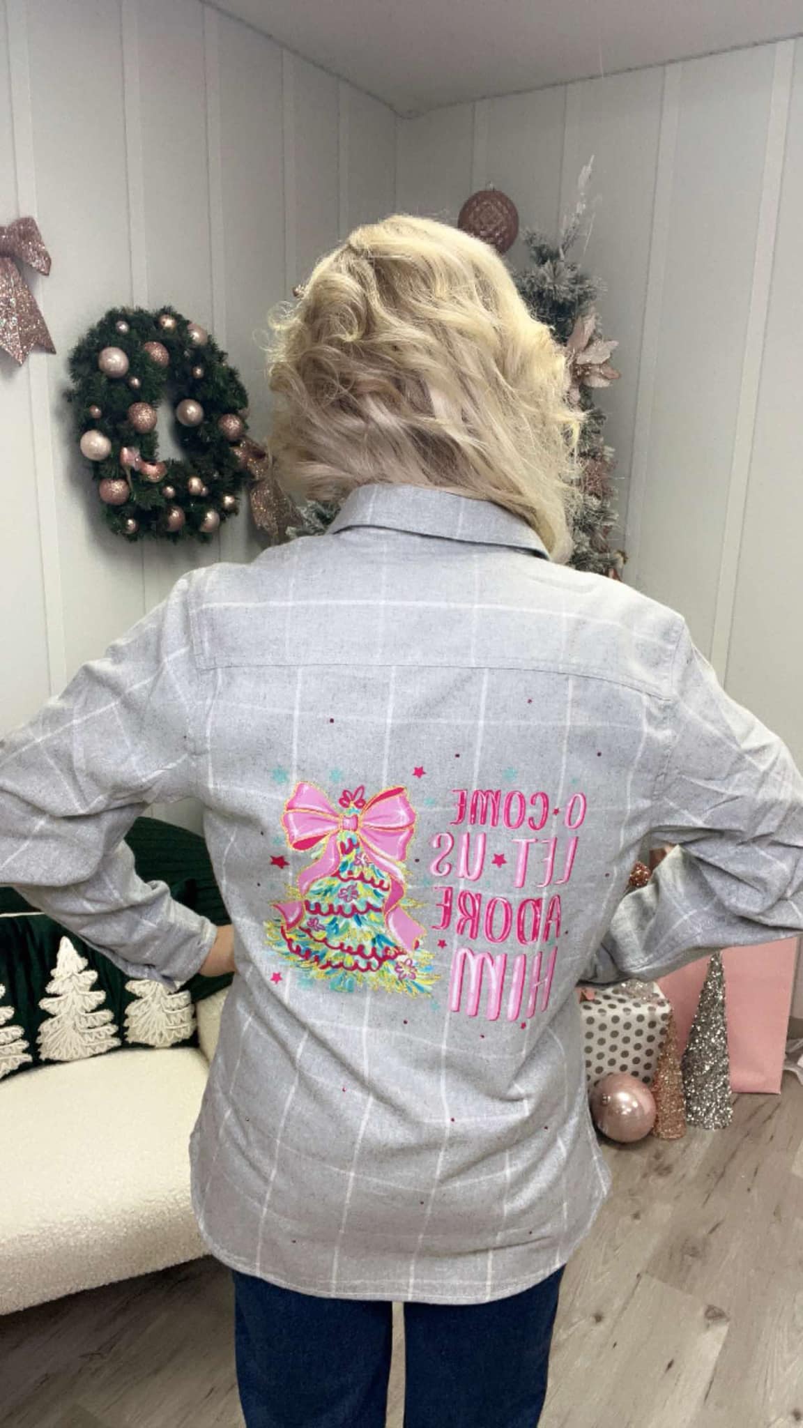 Custom Christmas Bling Flannels