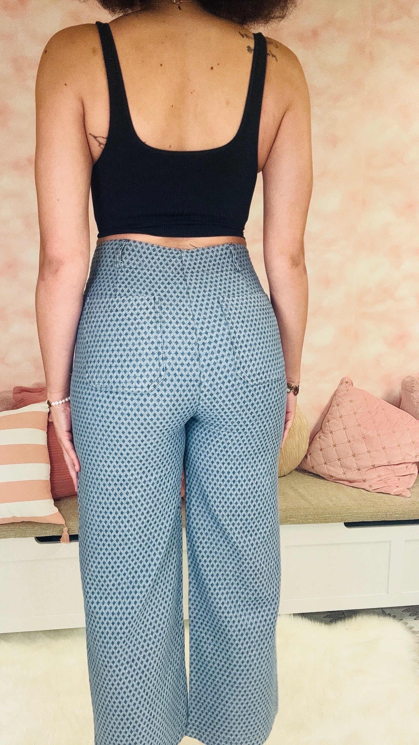 Voy Mini Diamond Print Pants