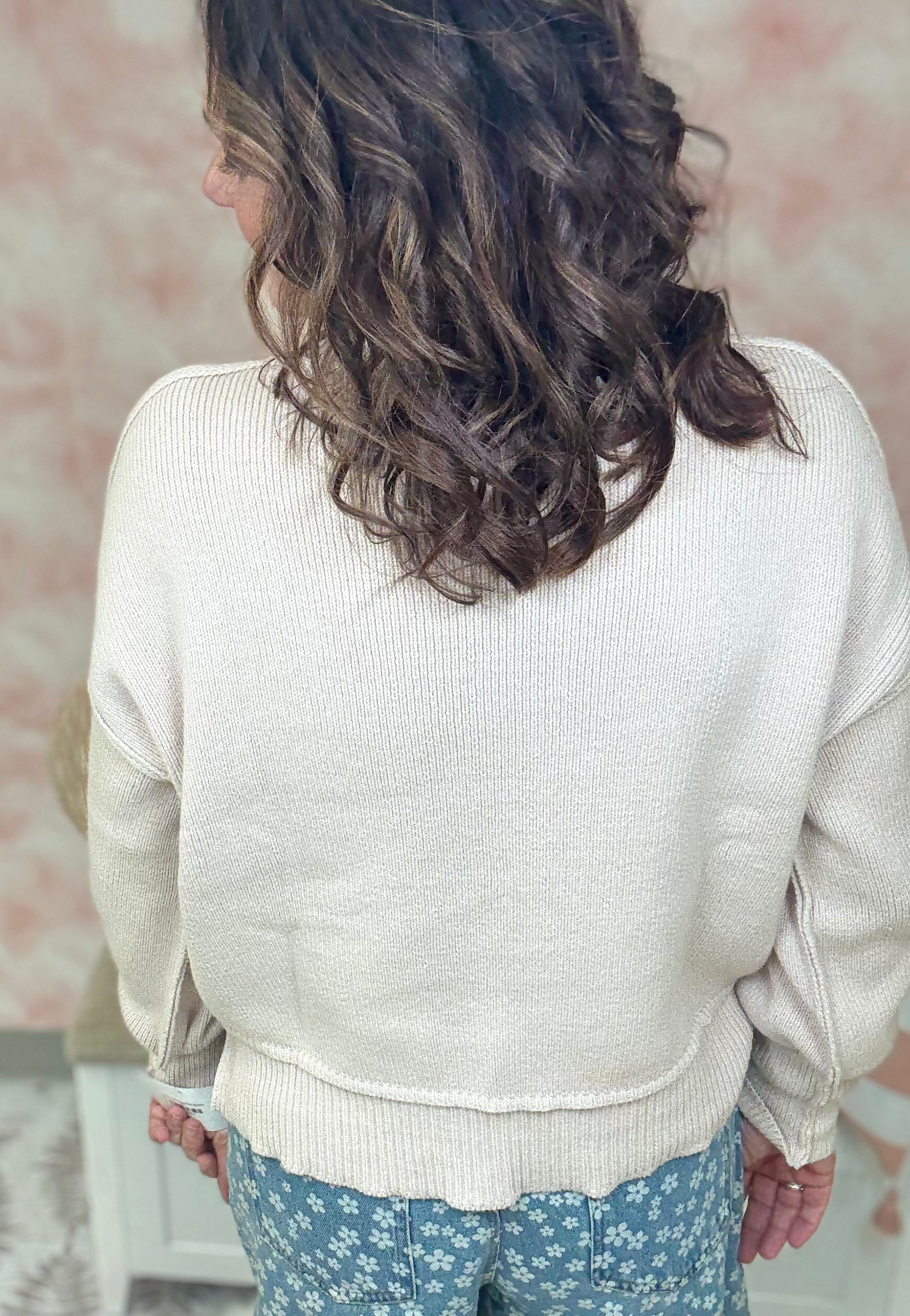 Sew in Love Sparkle Pocket Knit Sweater