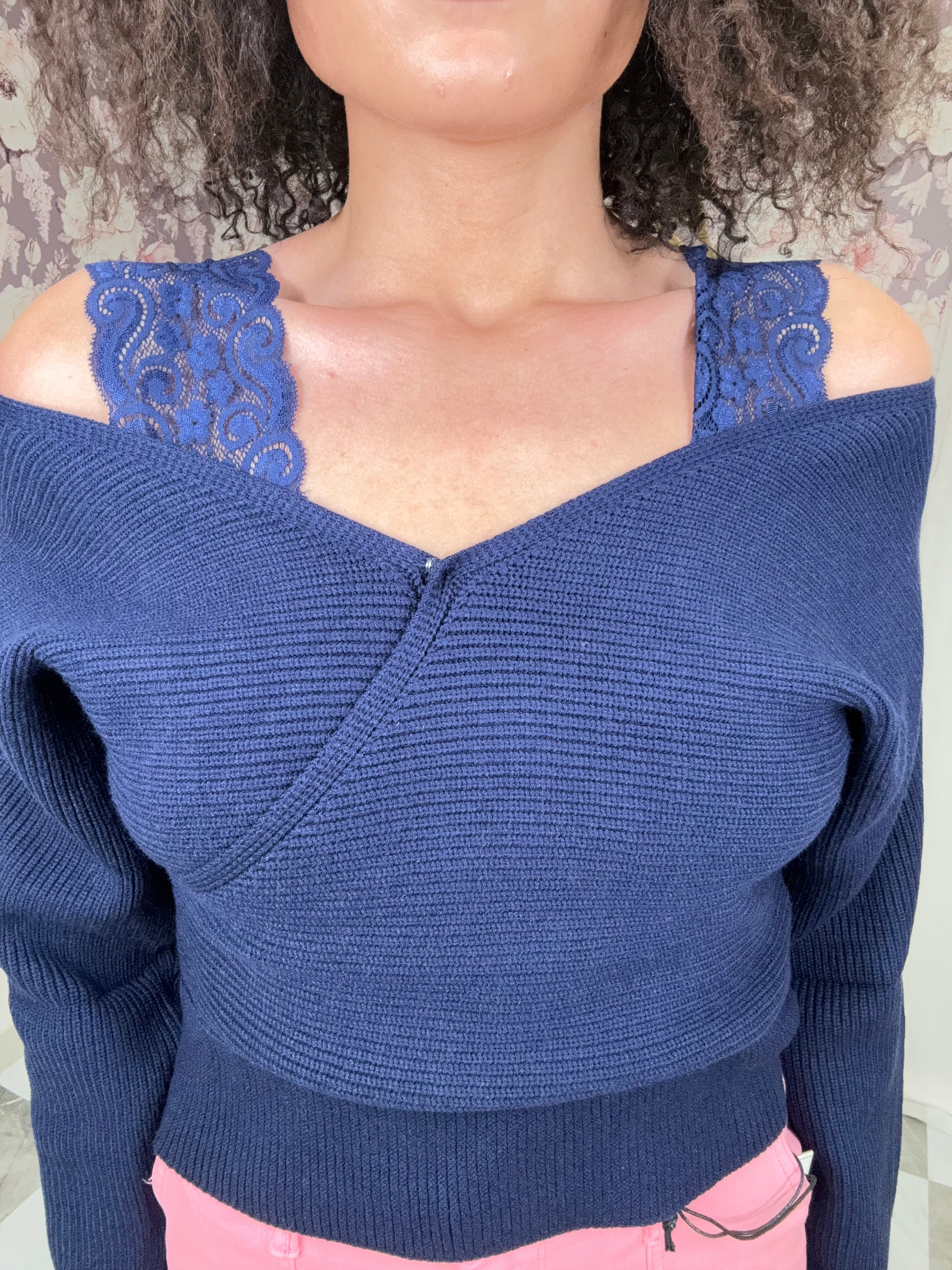 Davi & Dani Drop Shoulder Sweater